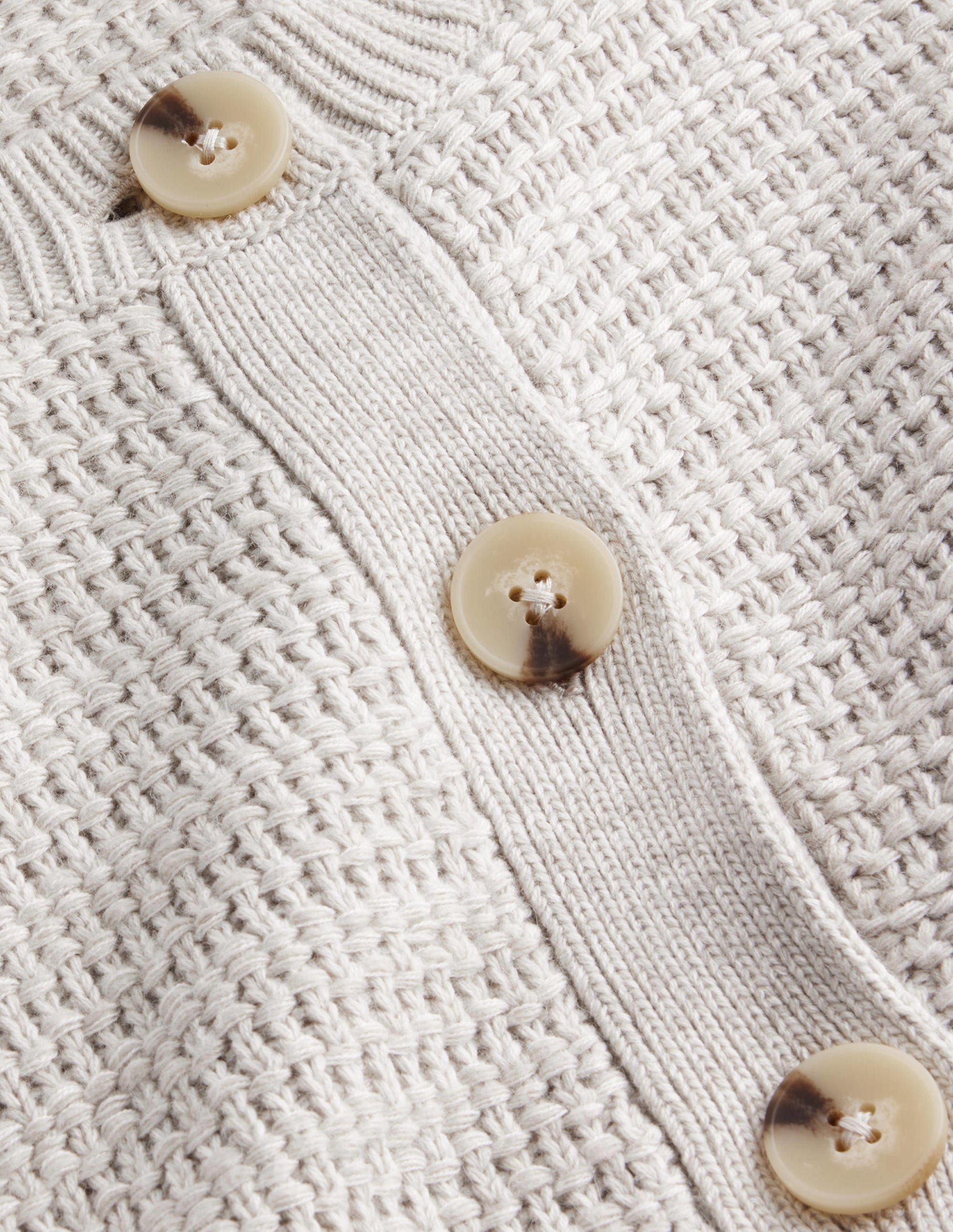 Textured Knitted Bomber Jacket-Silver Melange - Image 6