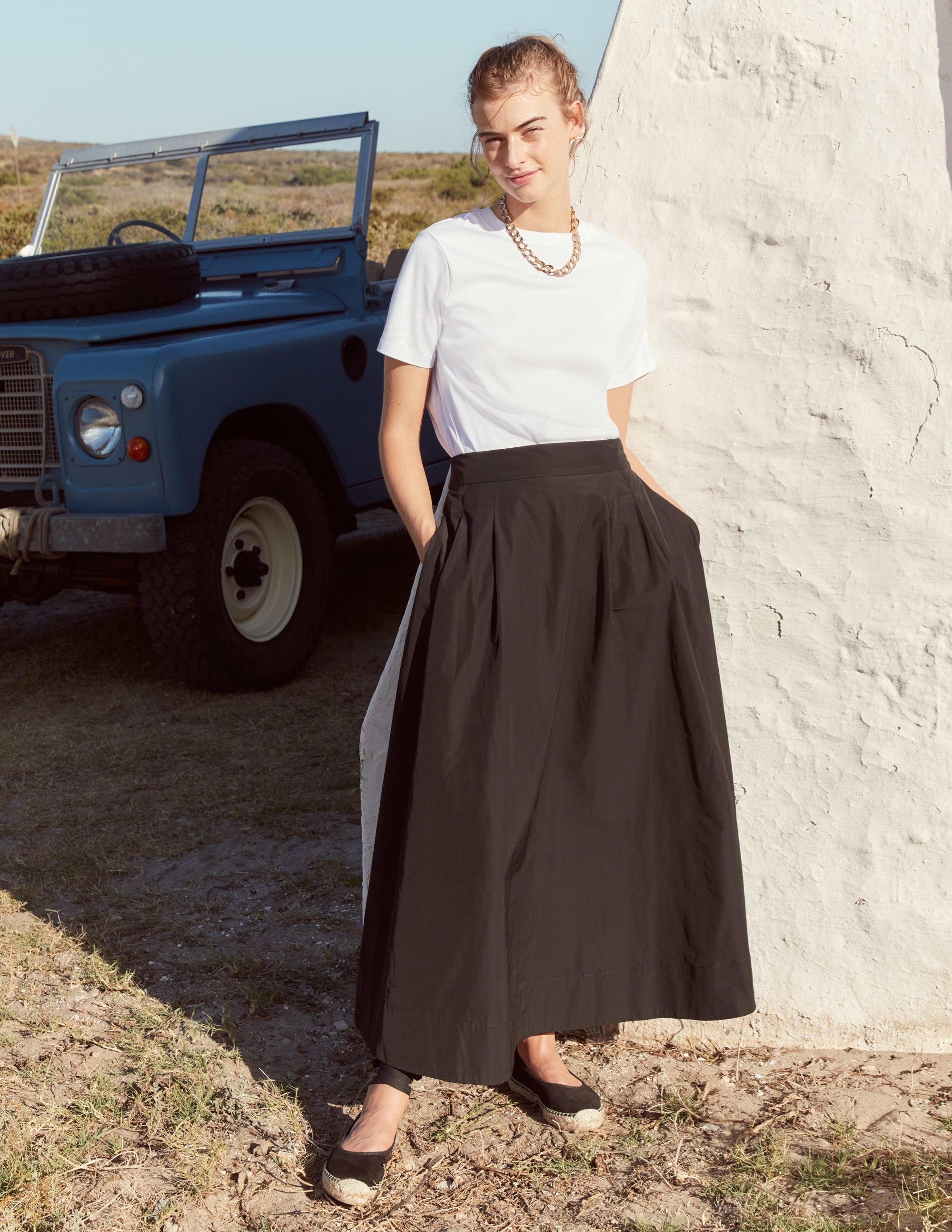 Cropped Scoop Ribbed Vest-Stone - Image 6