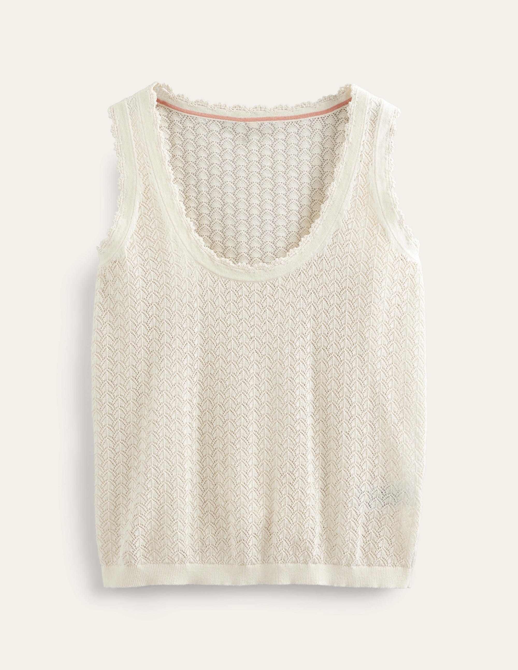 Pointelle Tank-Warm Ivory - Image 5