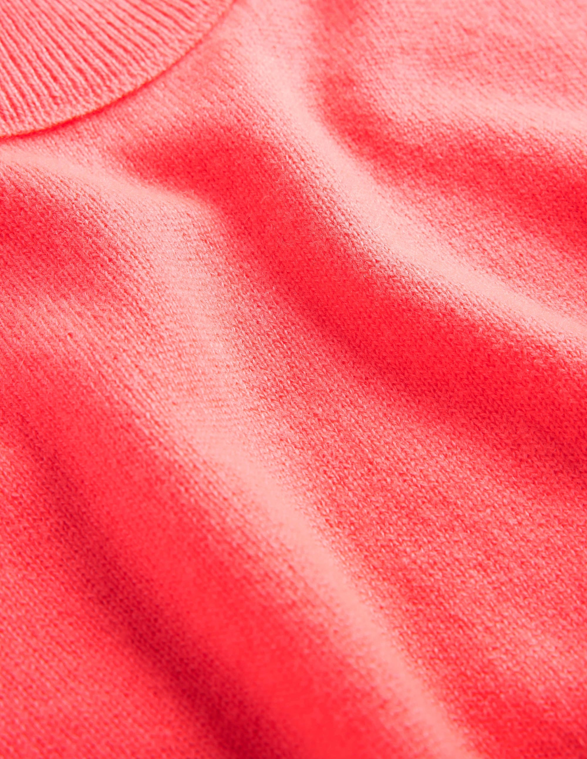 Cashmere Puff Shoulder Jumper-Bright Watermelon - Image 7