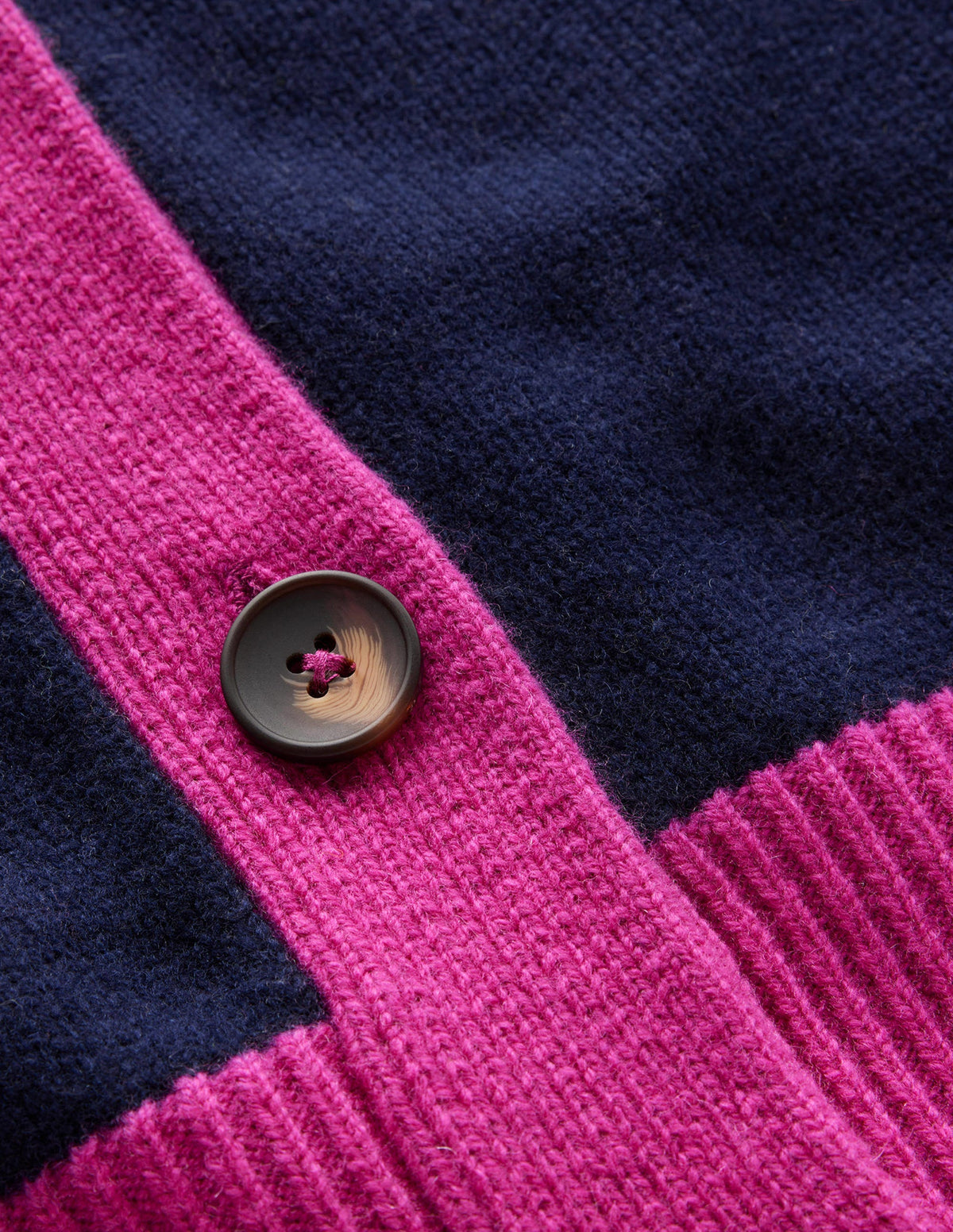 Olivia Merino Cardigan-French Navy Colourblock-6