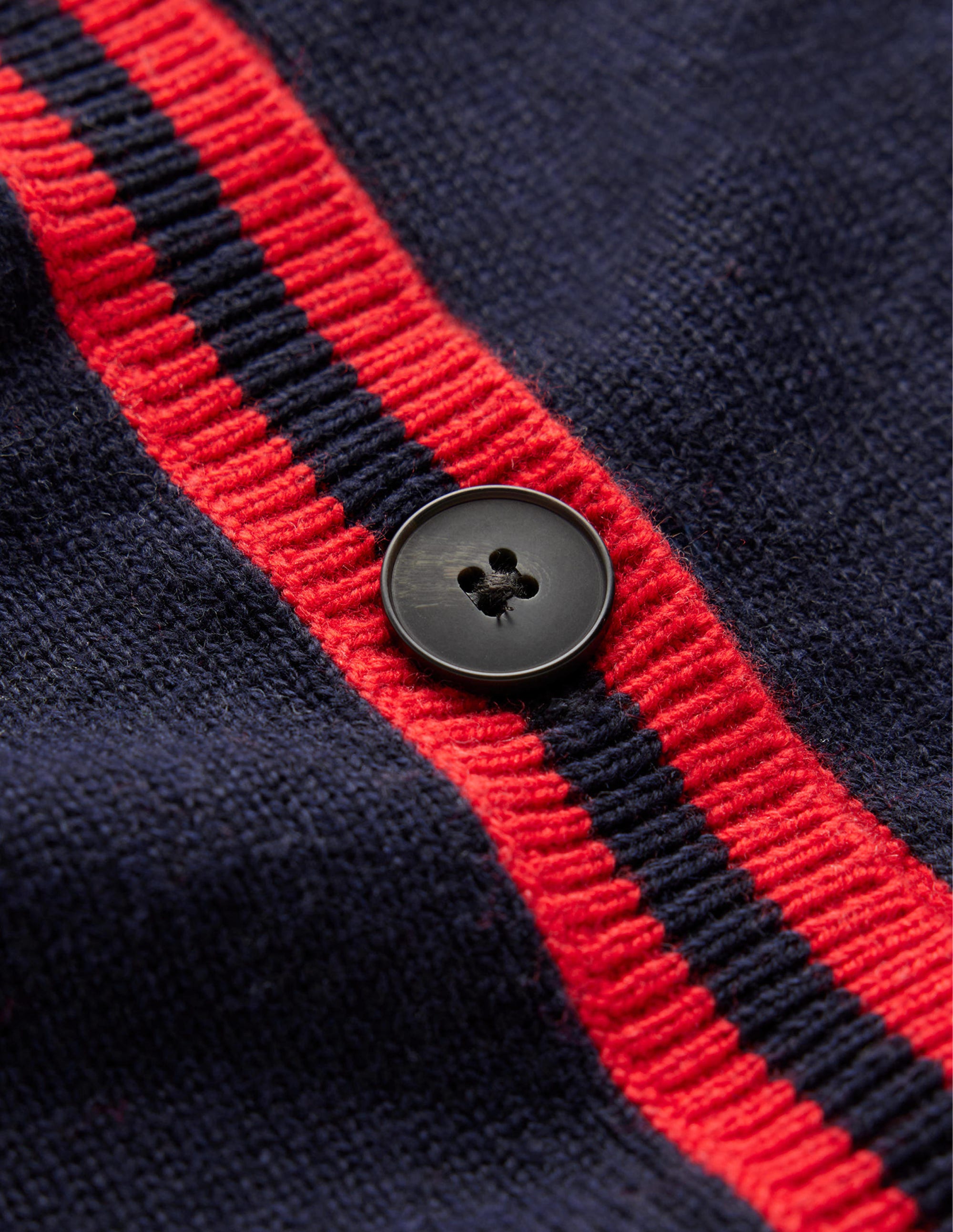 Cecily Button Back Jumper-Navy, Brand Stripe - Image 6