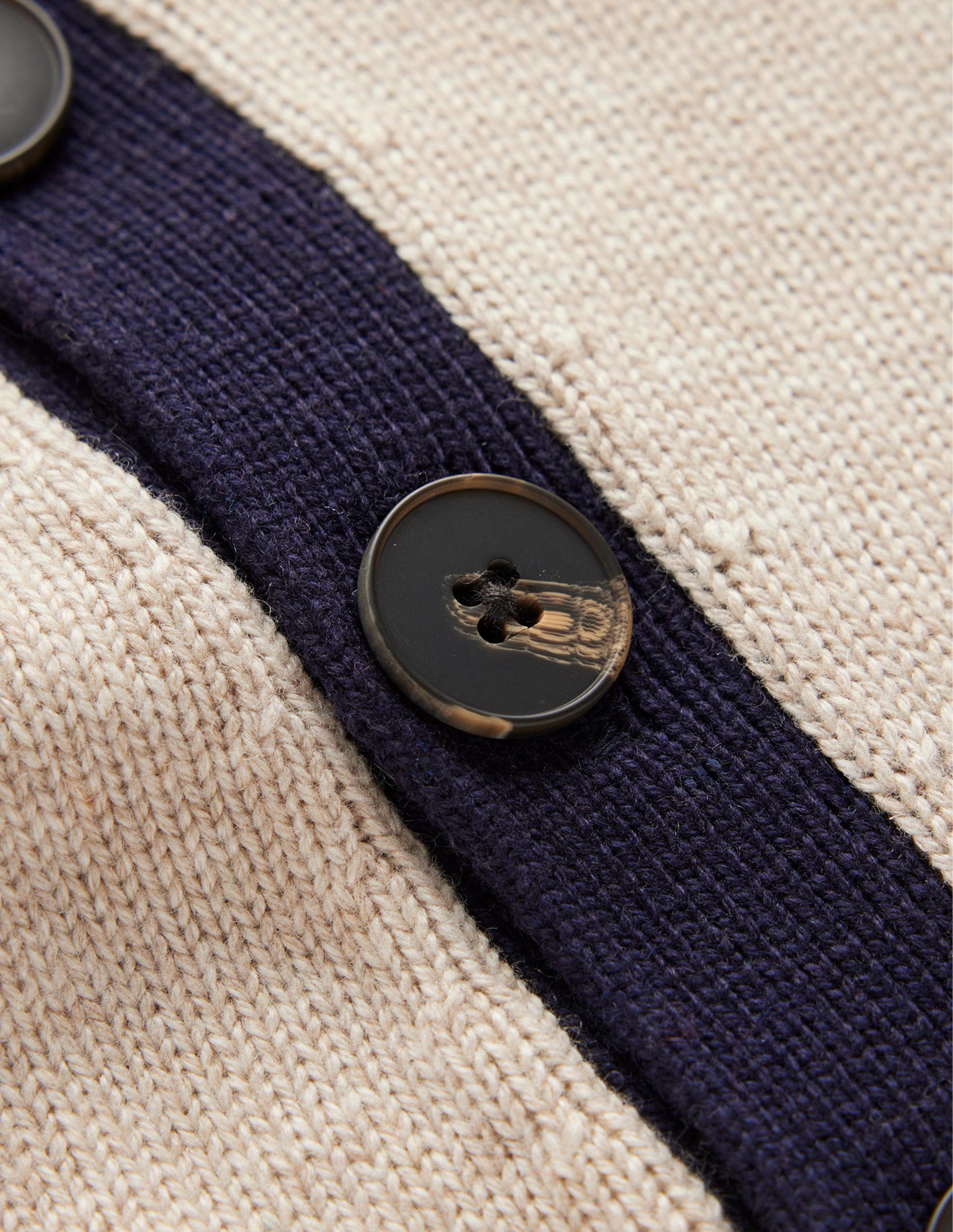 Alma Contrast Trim Jumper-Chinchilla Melange, Navy - Image 6