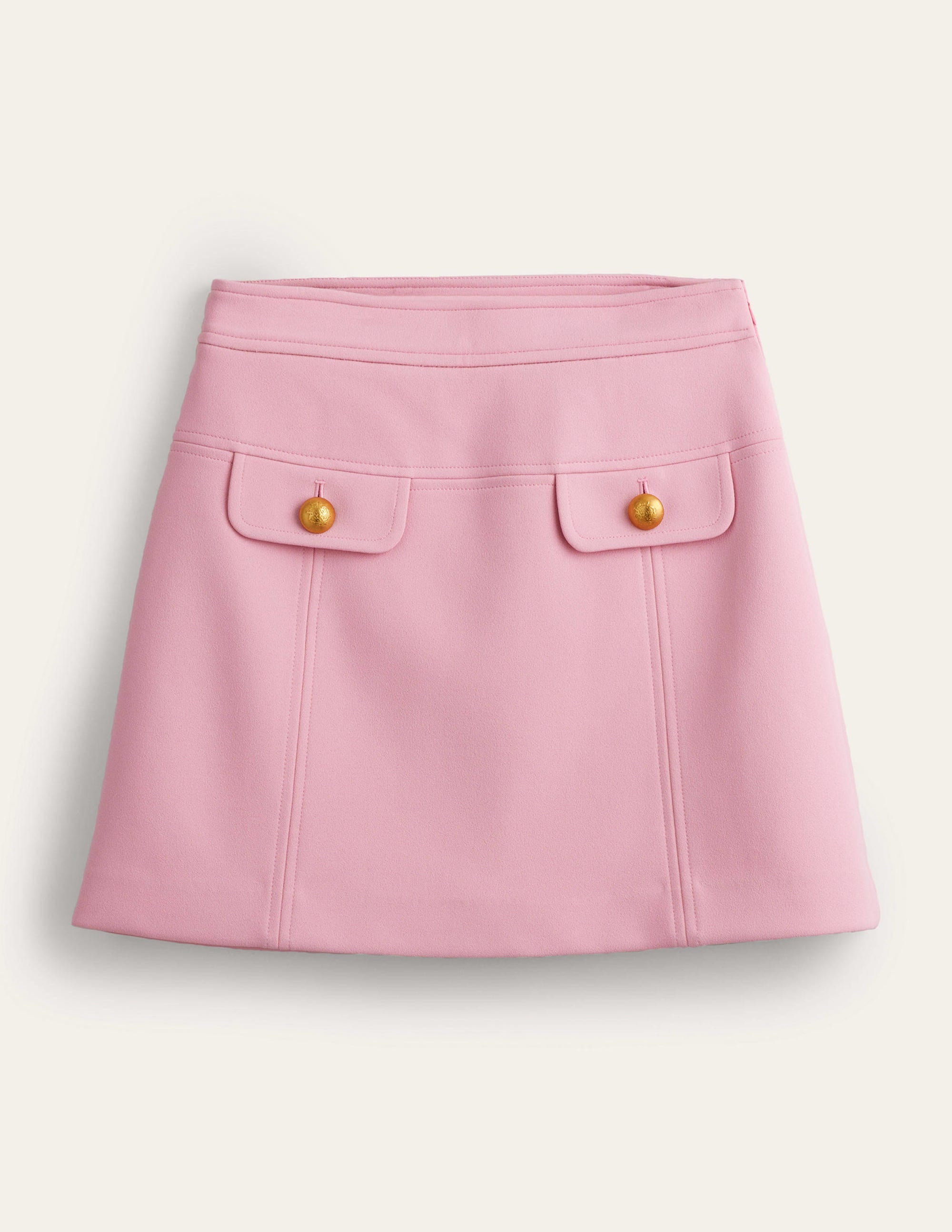 Tailored A-line Mini Skirt-Cameo Pink - Image 5
