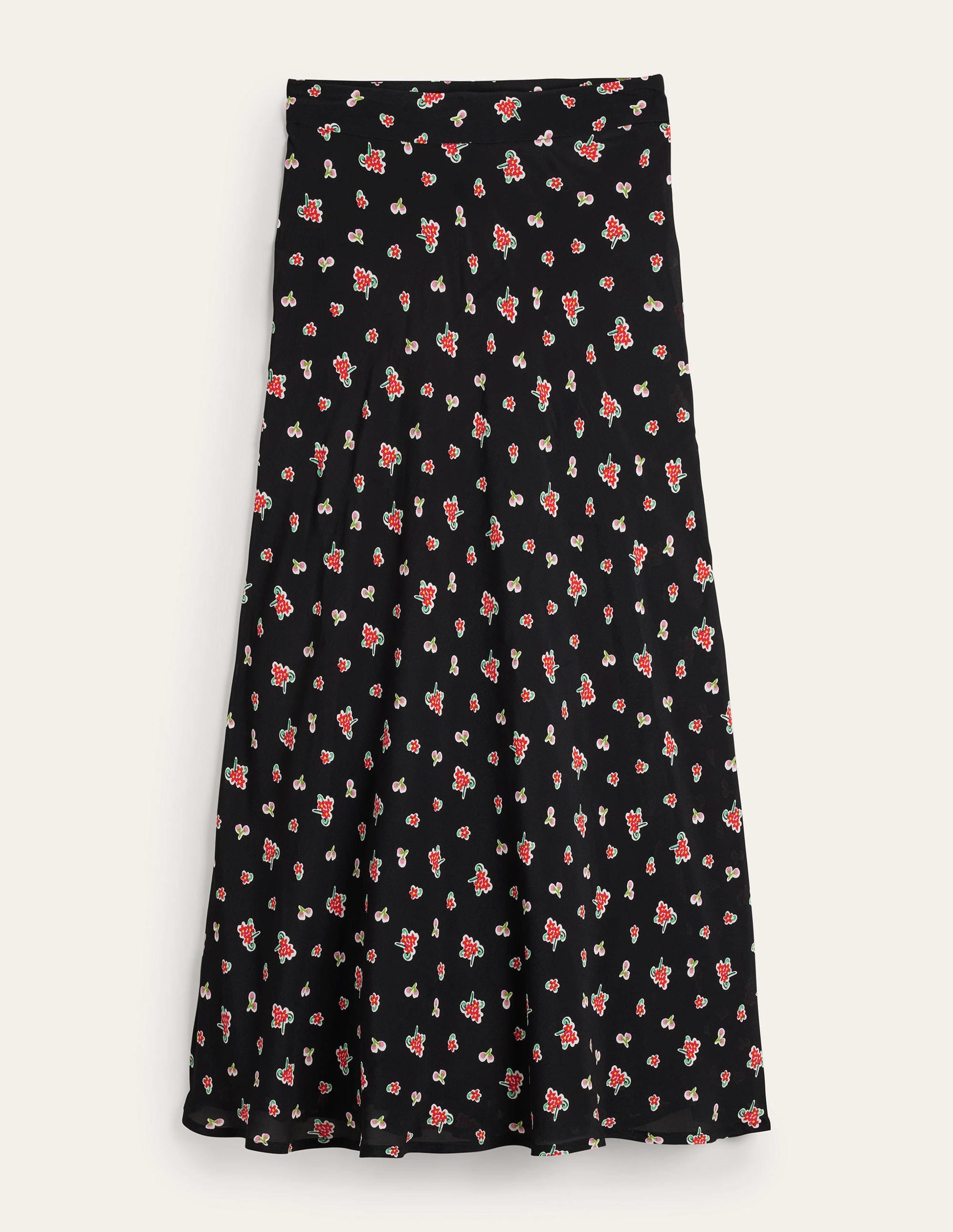 Cecelia Midi Skirt-Black, Rose Pop - Image 5