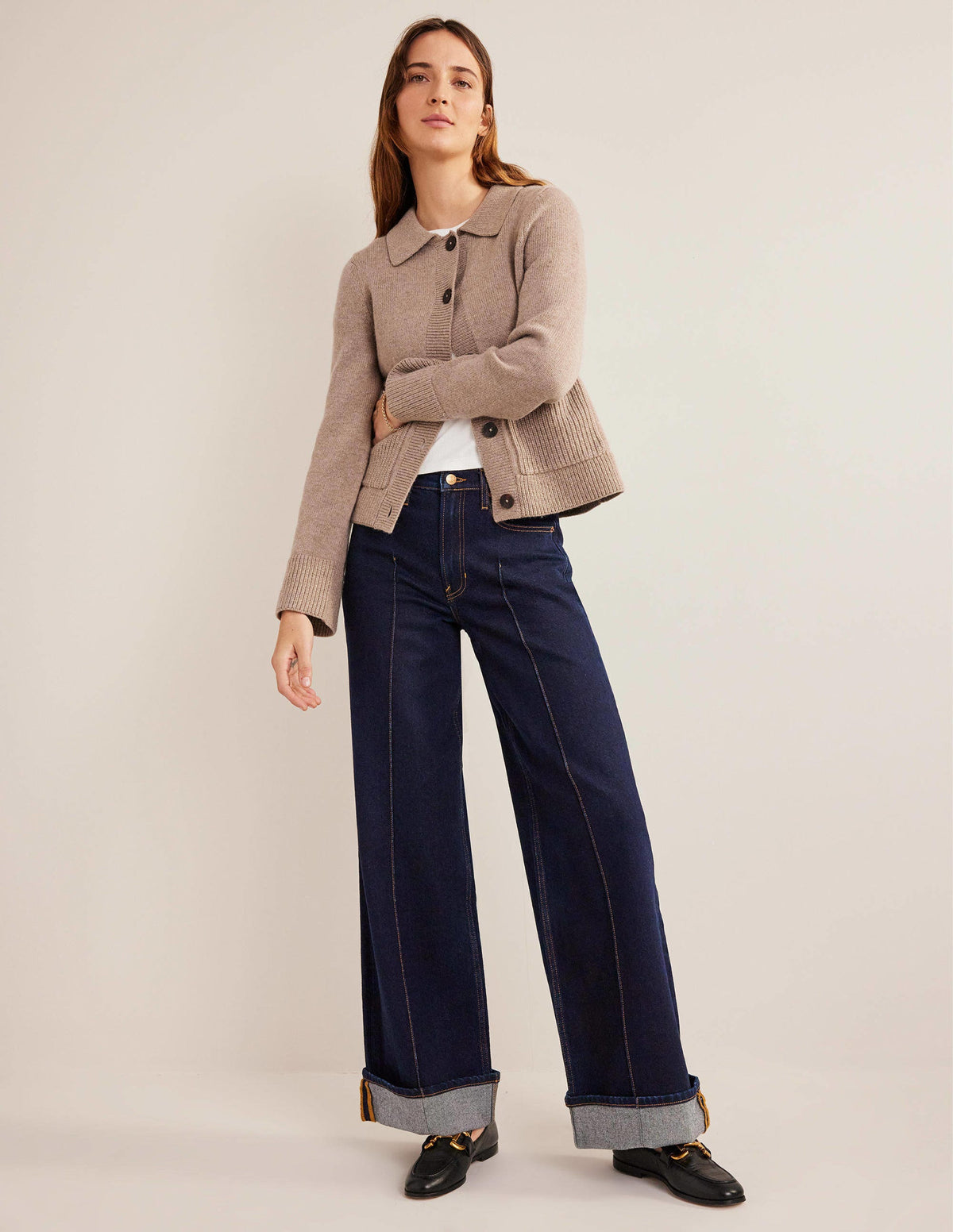 Turn-up Jeans-Indigo - Image 1