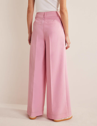 High Rise Wide Leg Trousers-PInk-3