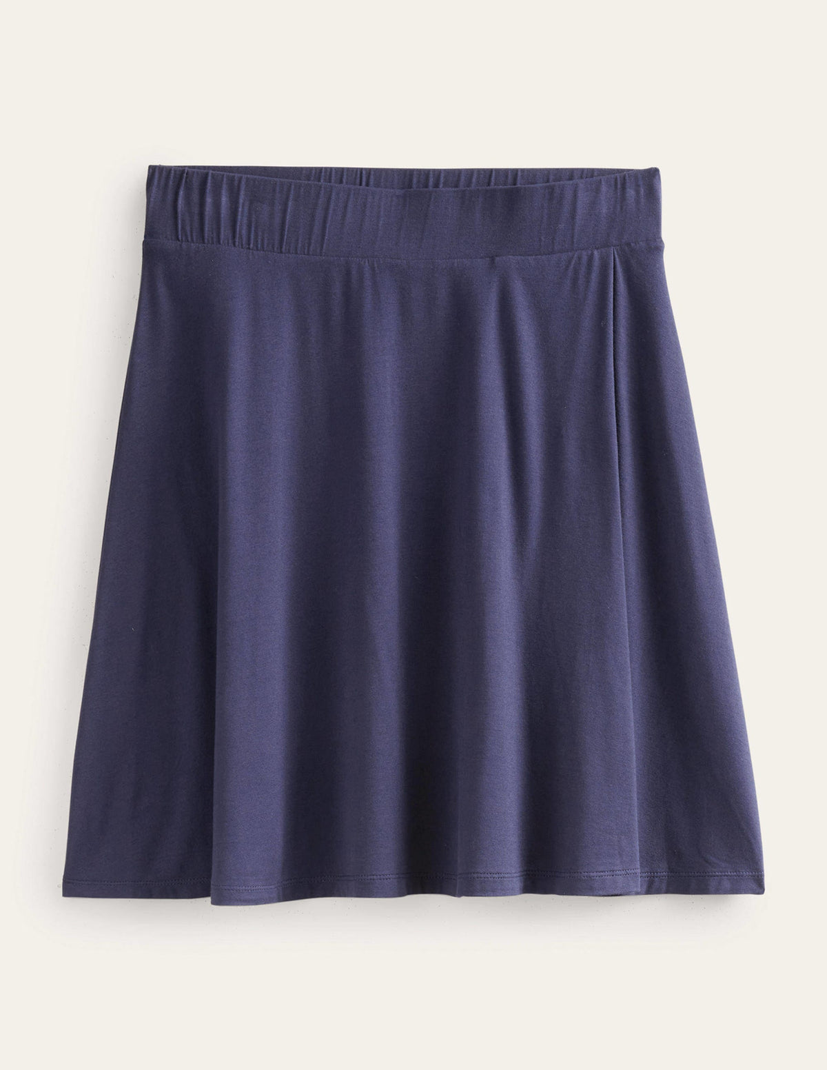 Jersey Wrap Mini Skirt-Navy-5