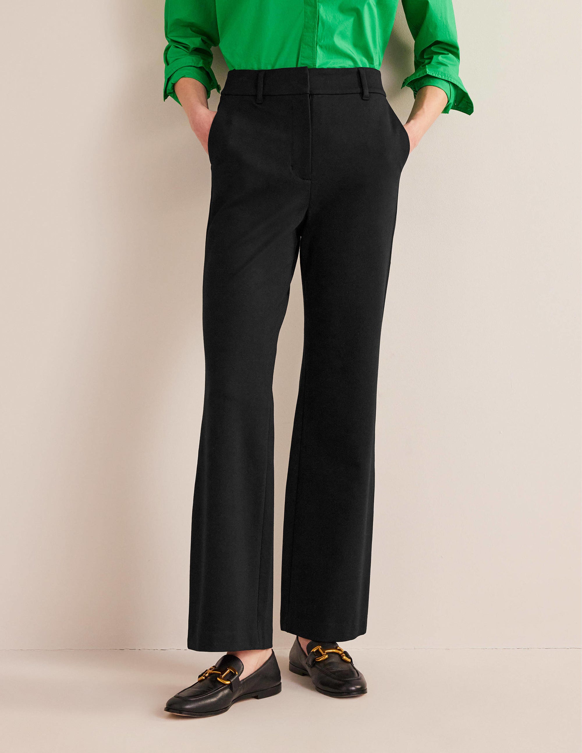Hampshire Flared Trousers-Black - Image 4