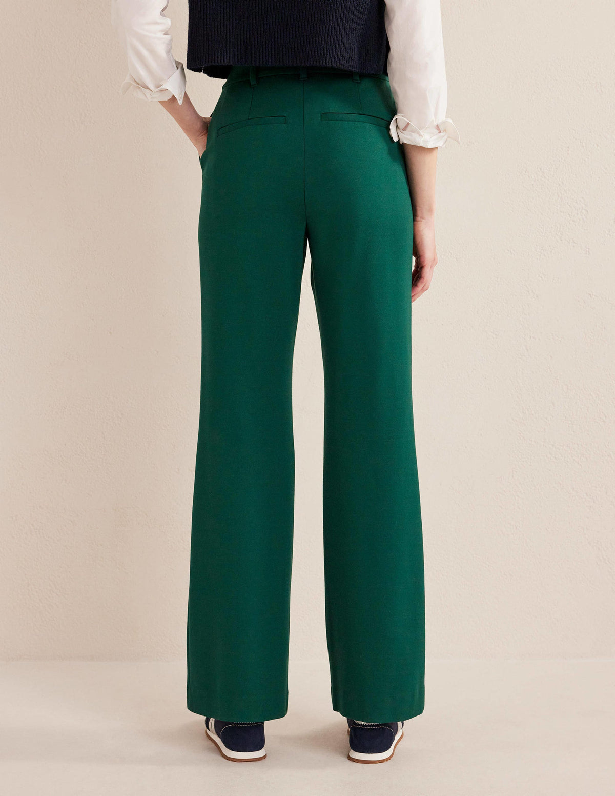 Hampshire Flared Trousers-Emerald Night - Image 3