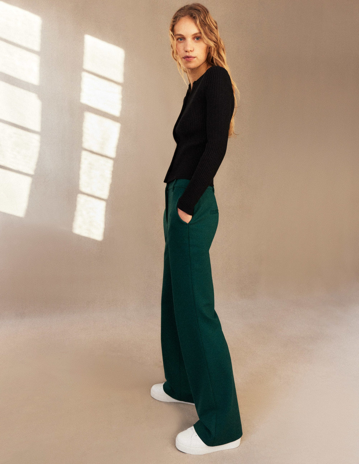 Hampshire Flared Trousers-Emerald Night - Image 8