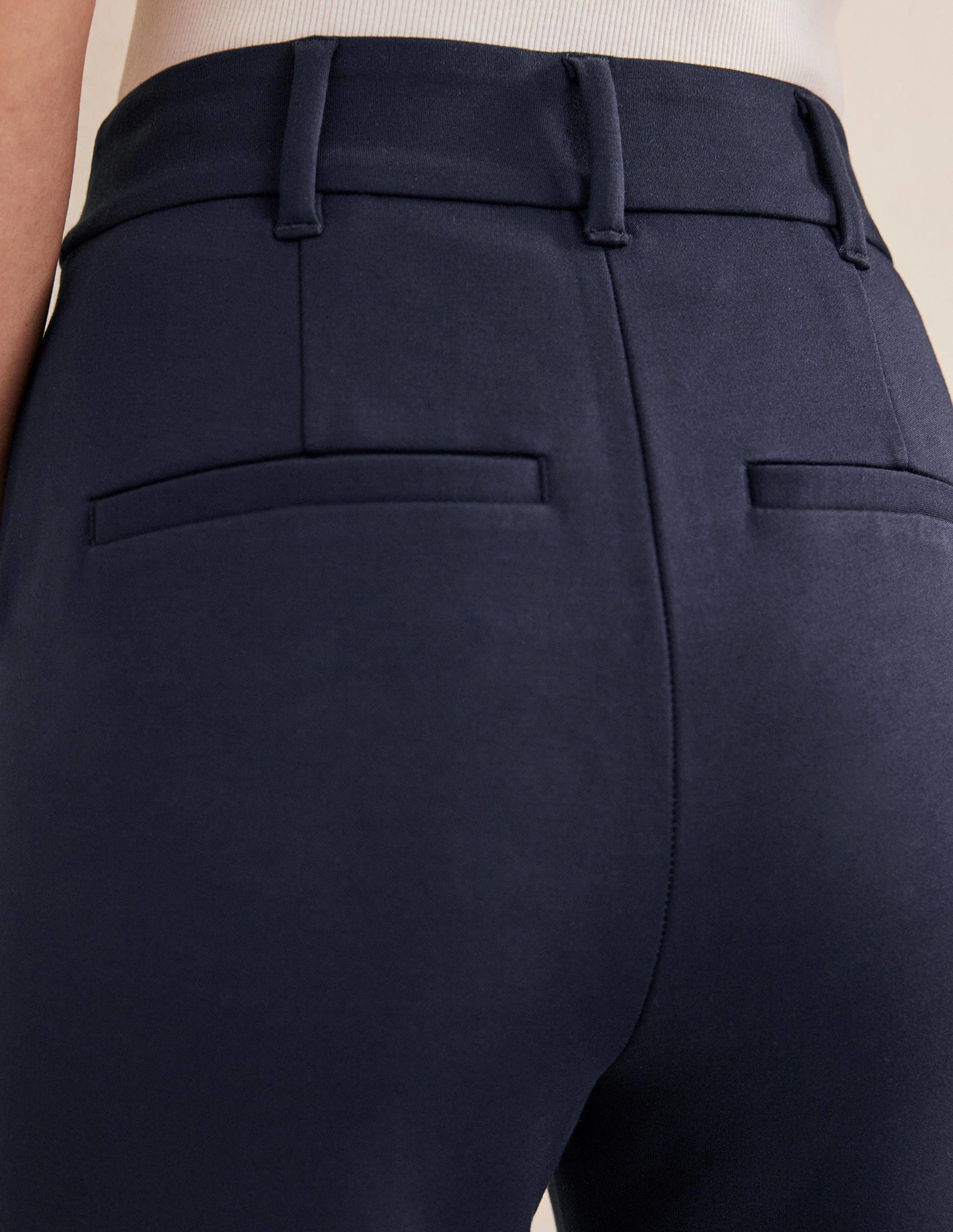 Hampshire Flared Trousers-Navy - Image 2