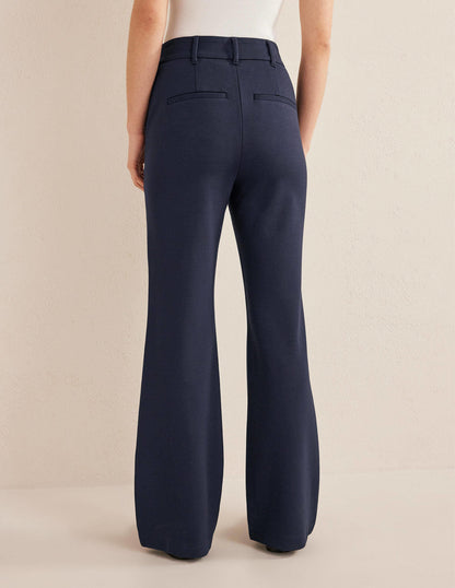 Hampshire Flared Trousers-Navy-3