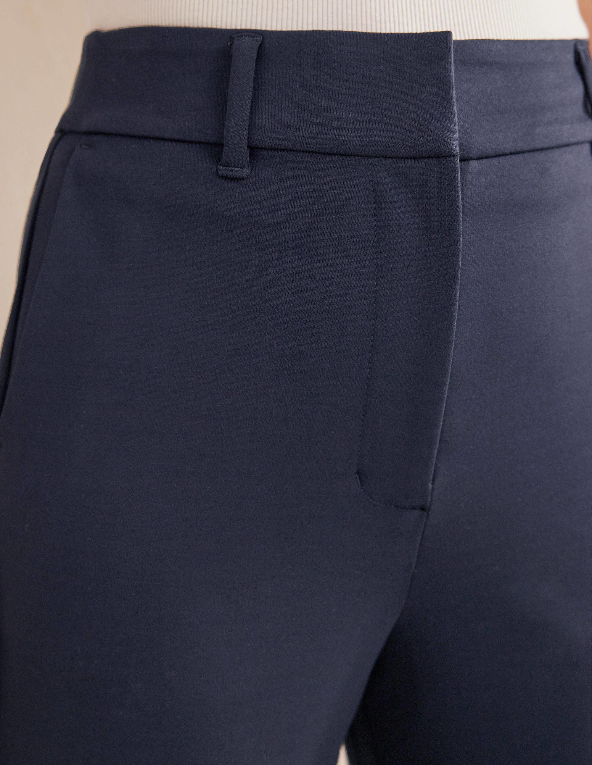 Hampshire Flared Trousers-Navy - Image 5