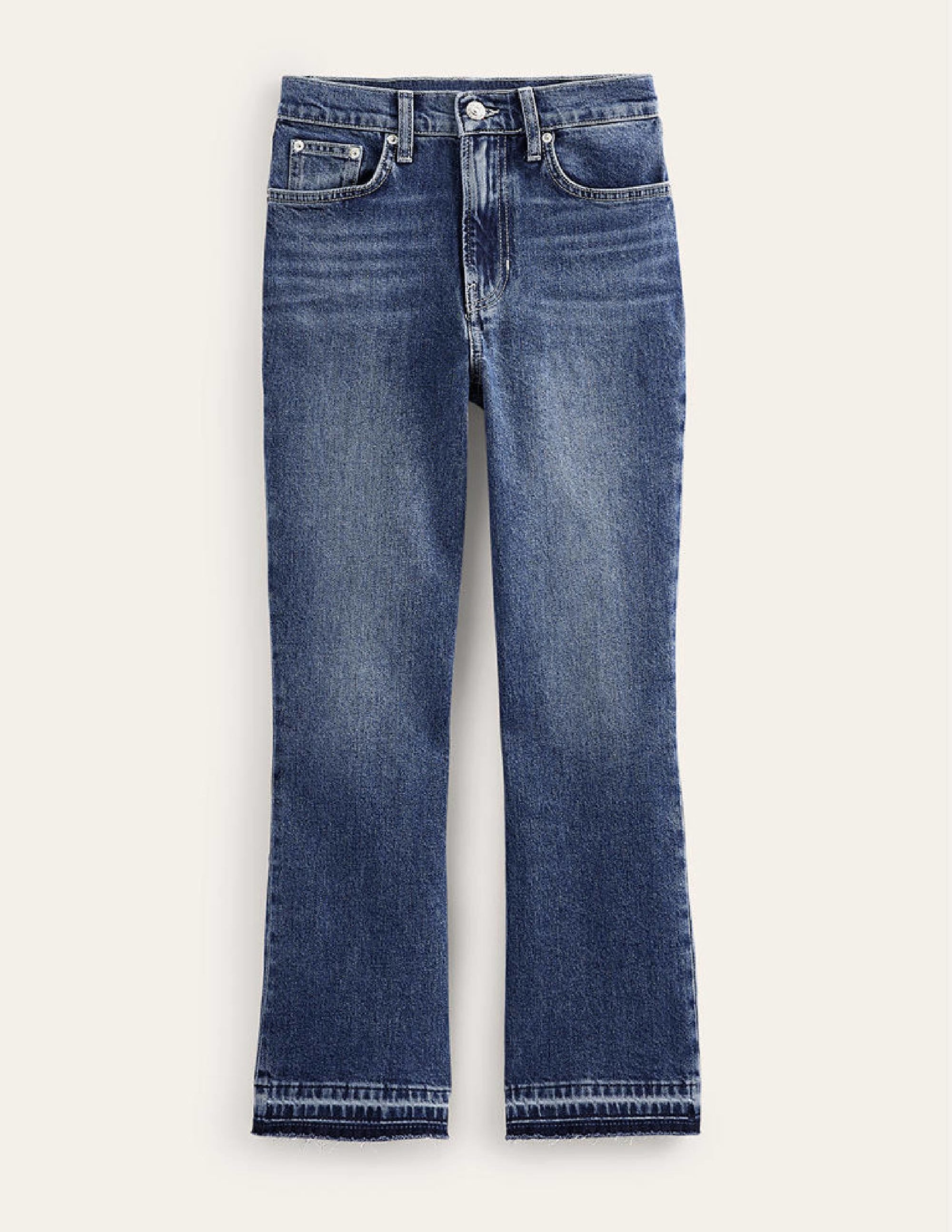 Mid Rise Baby Kick Jeans-Dark Vintage - Image 8