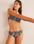 Classic Fold Bikini Bottoms-Emerald, Paradise Paisley