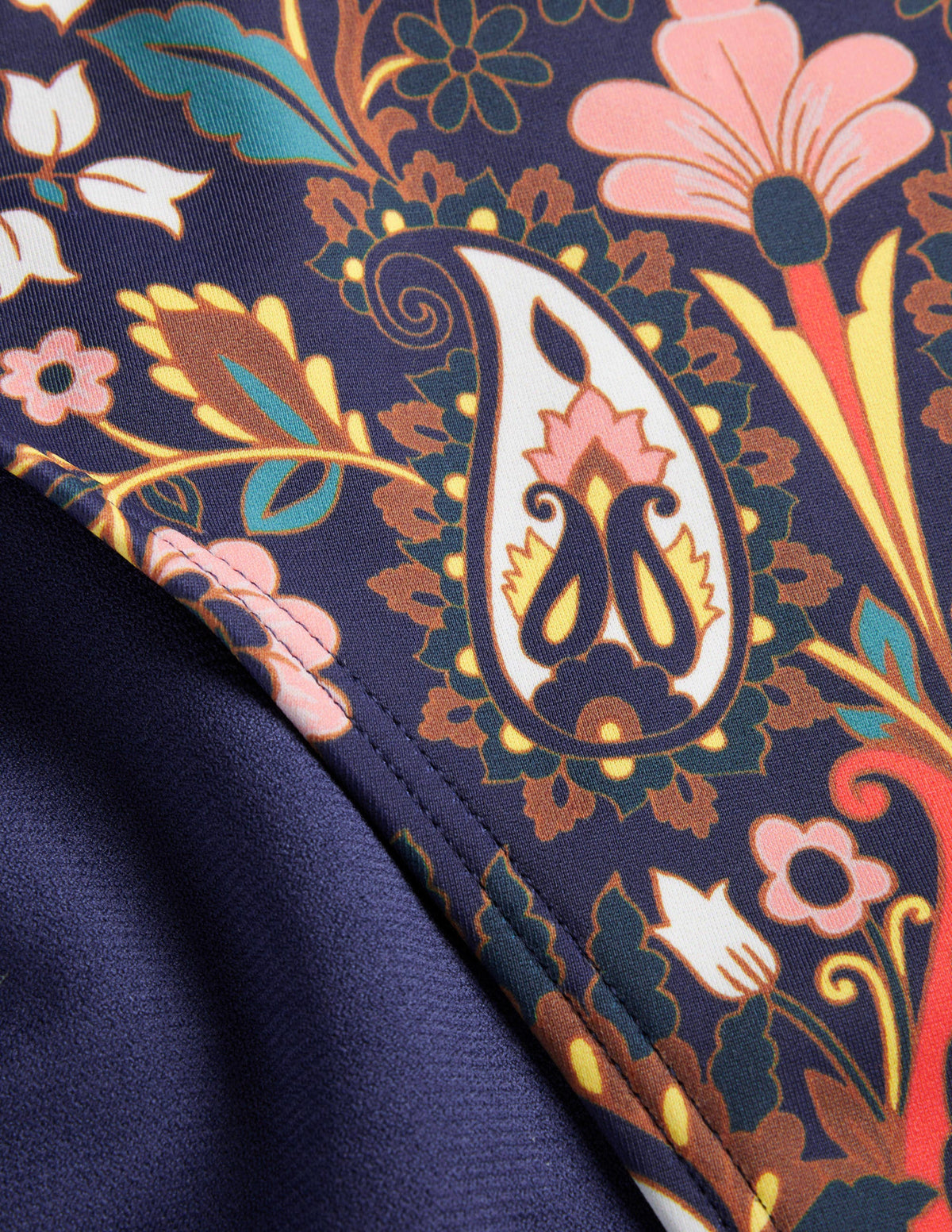 Classic Bikini Bottoms-Navy, Exotic Foliage - Image 3