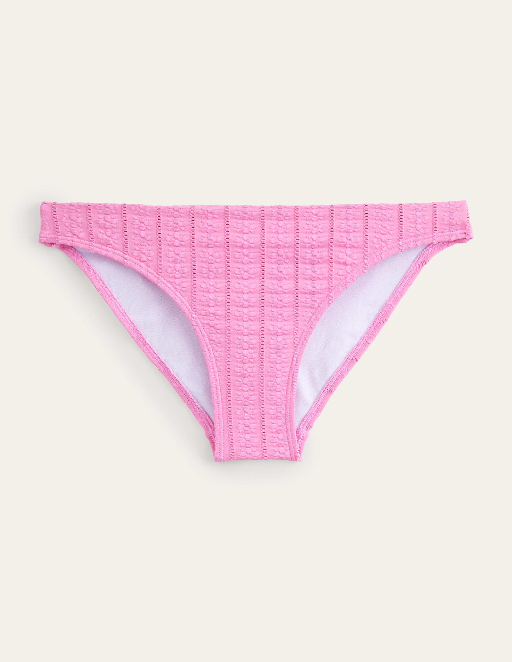 Classic Bikini Bottoms-Candy Floss Pink Texture - Image 5