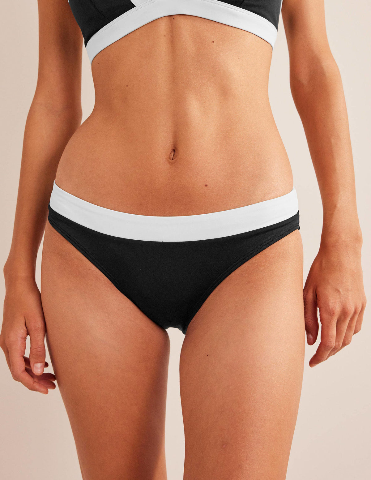 Ithaca Panel Bikini Bottoms-Black Colourblock - Image 3