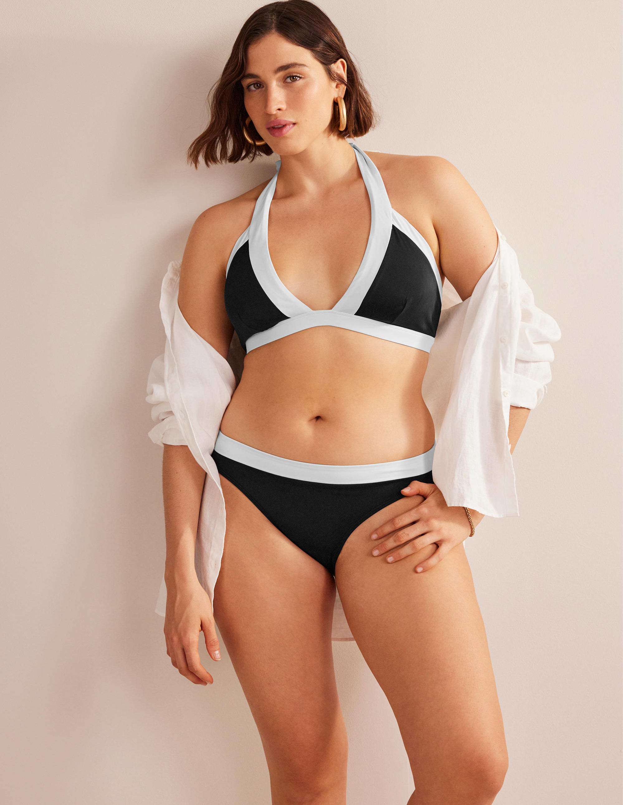 Ithaca Panel Bikini Bottoms-Black Colourblock - Image 6