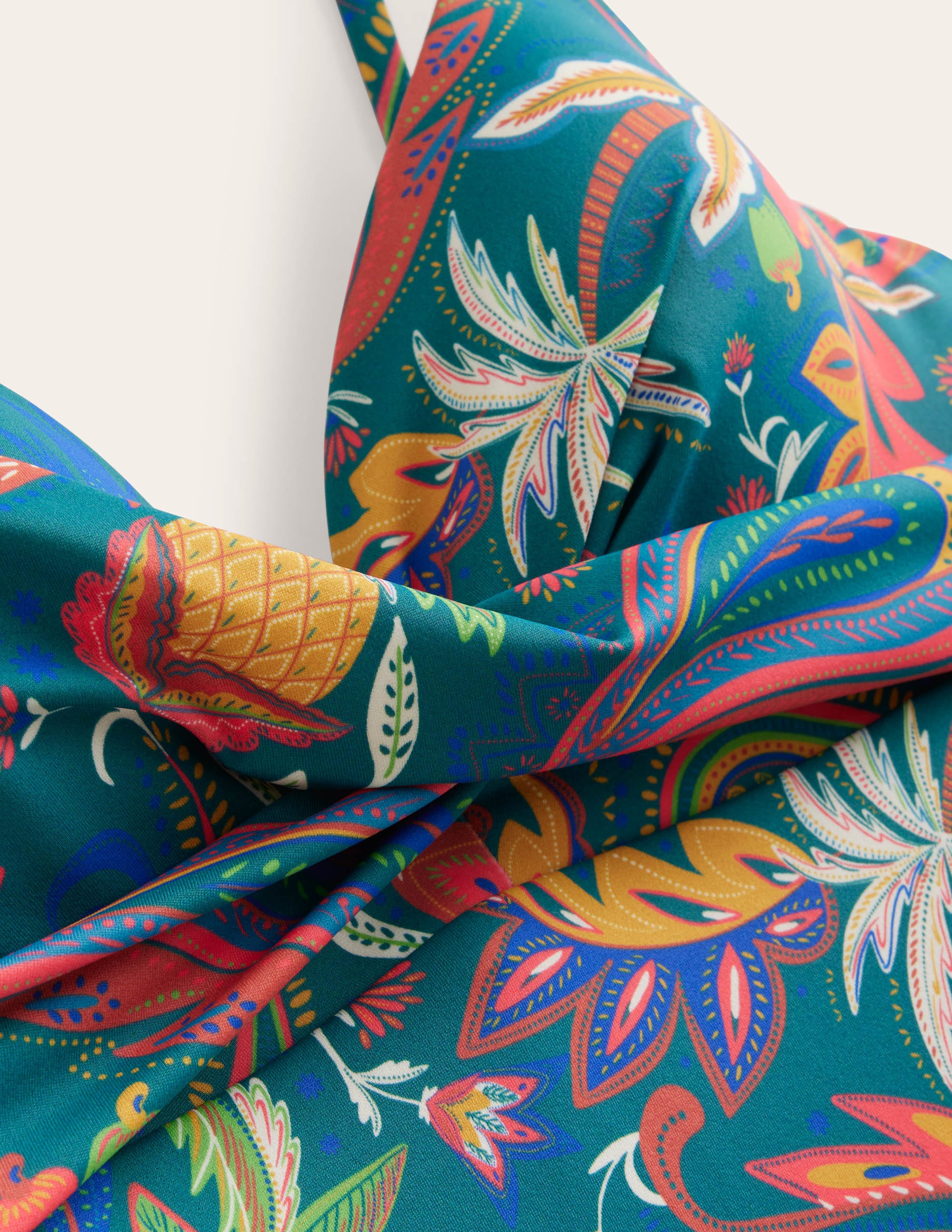 Capri Cup-size Swimsuit-Emerald, Paradise Paisley - Image 6