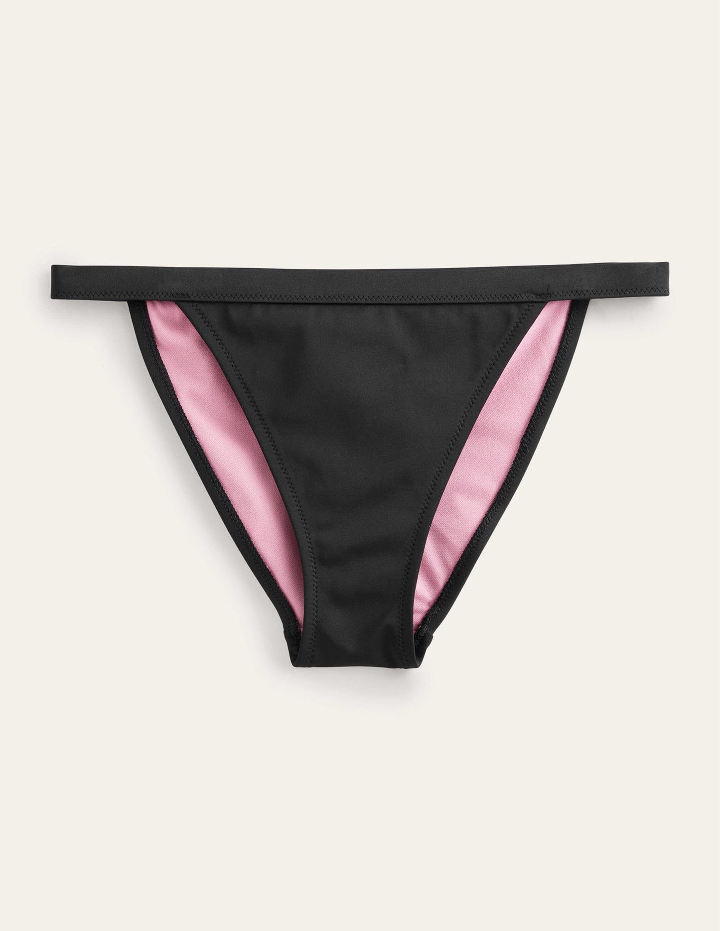 Tanga Bikini Bottoms-Black