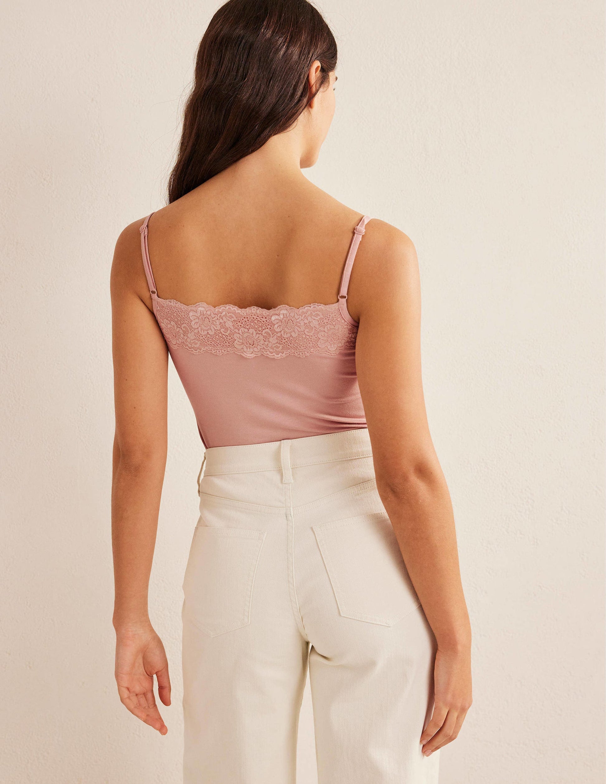 Lace Cami Top-Light Beige-3