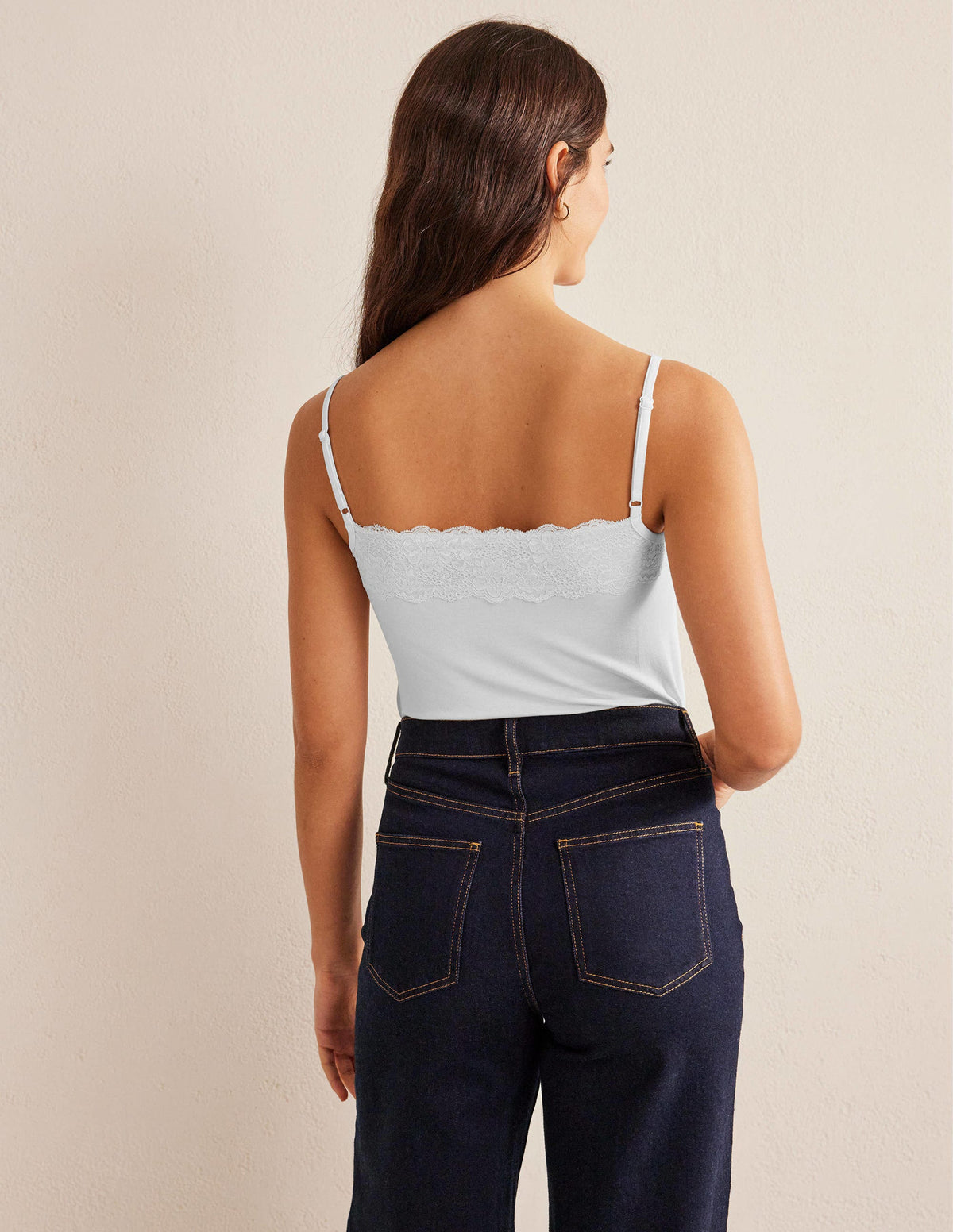 Lace Cami Top-White - Image 3