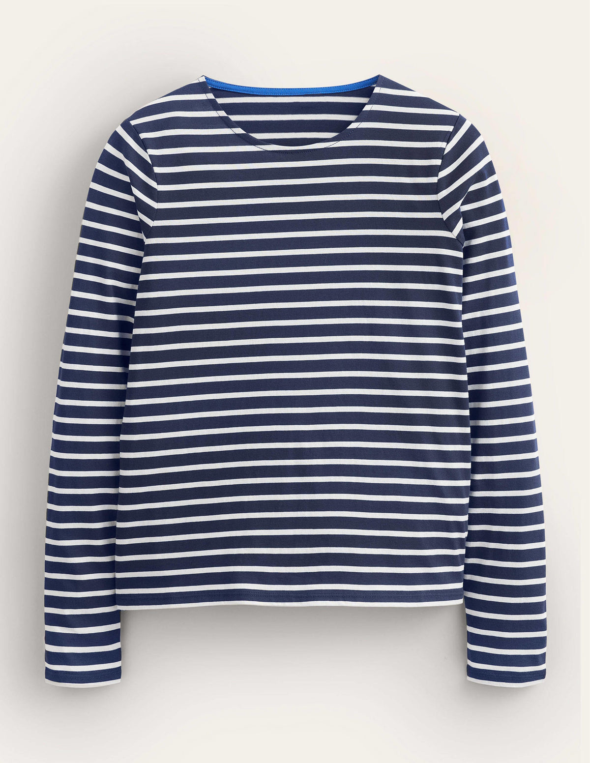 Bea Long Sleeve Breton-Navy, Ivory - Image 5