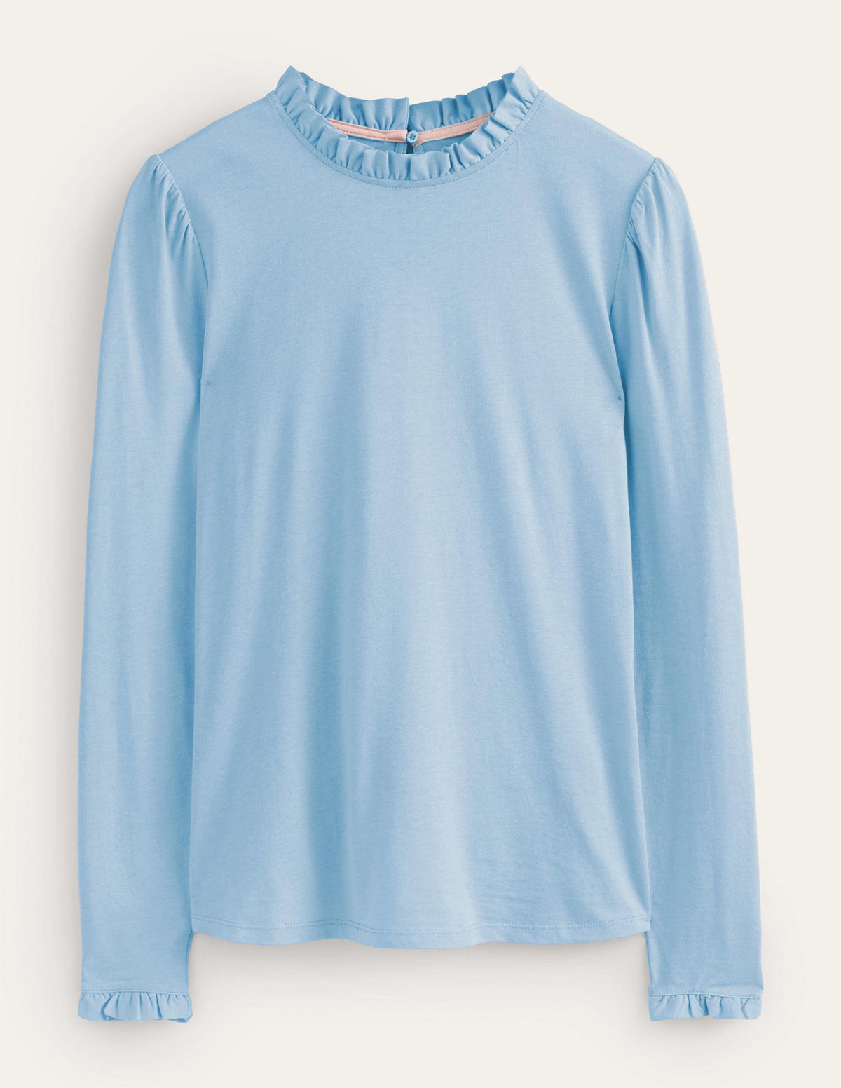 Supersoft Frill Detail Top-Delph Blue - Image 5