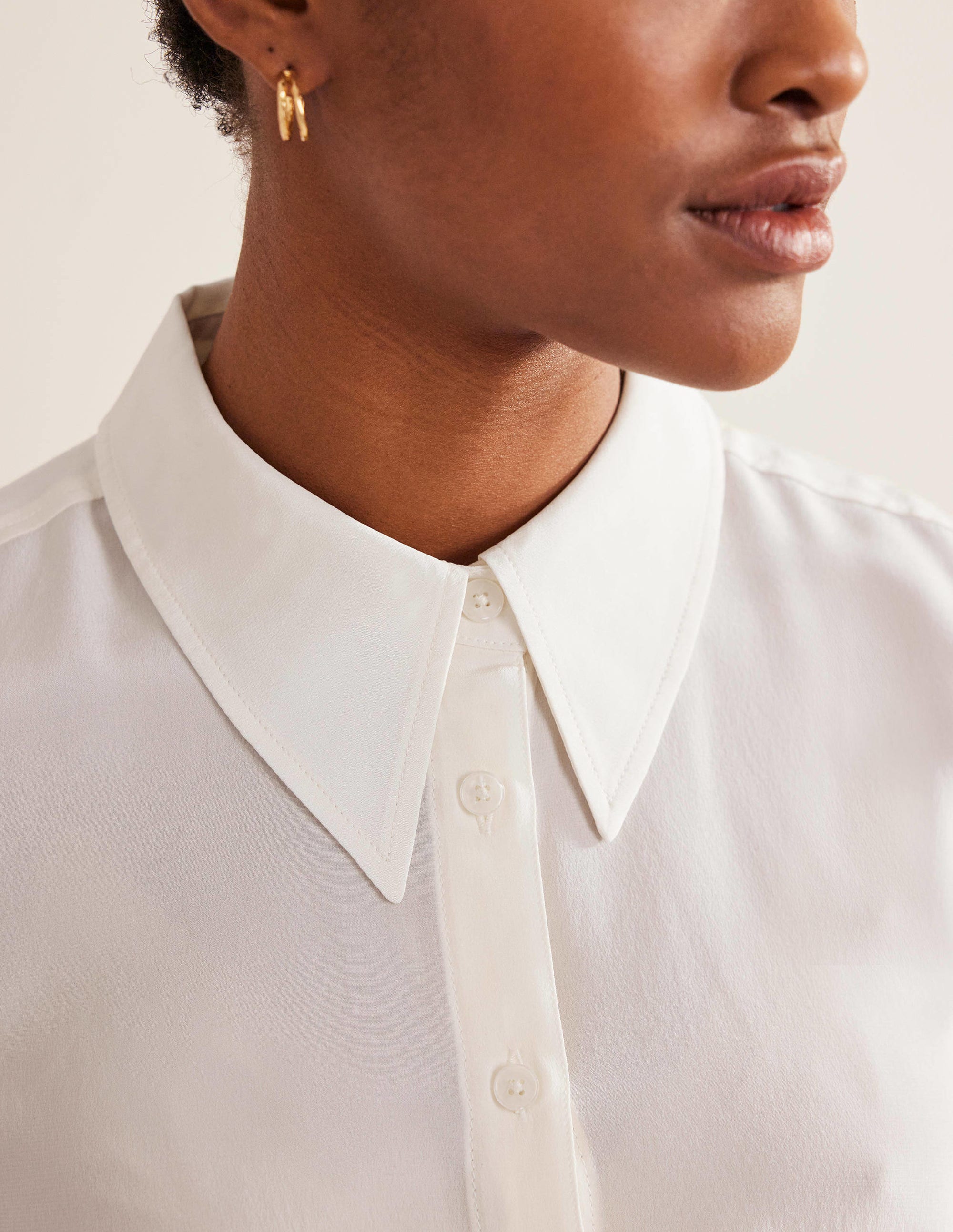 Silk Shirt-Ivory - Image 6