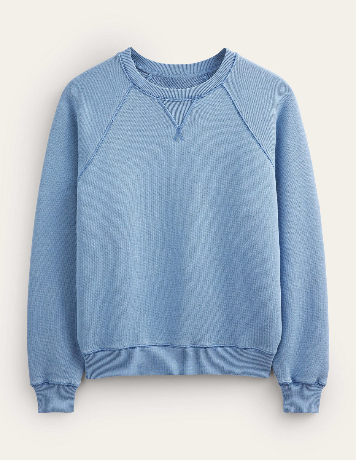 Relaxed Raglan Sweatshirt-Captains Blue-2