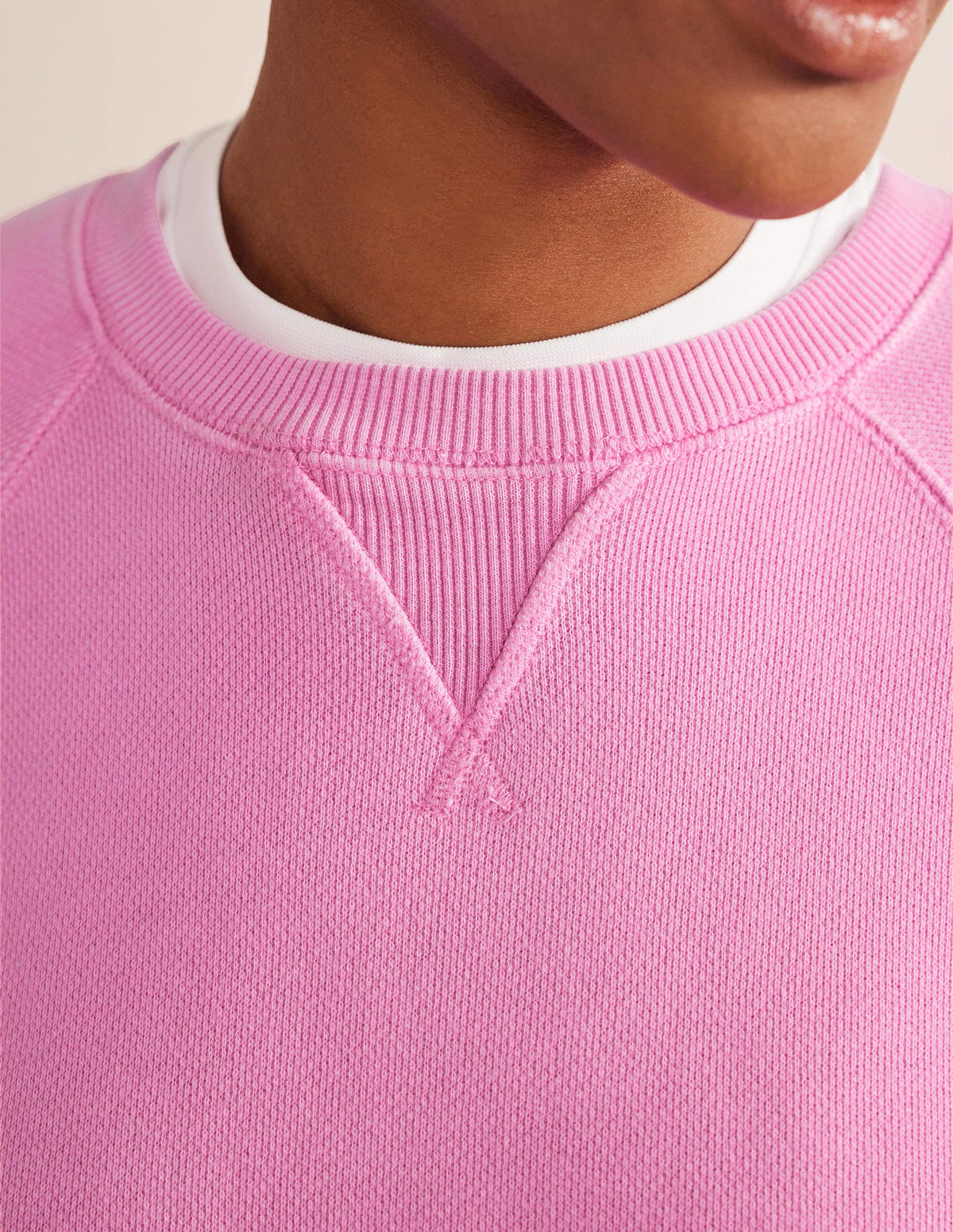 Relaxed Raglan Sweatshirt-Wild Orchid - Image 2