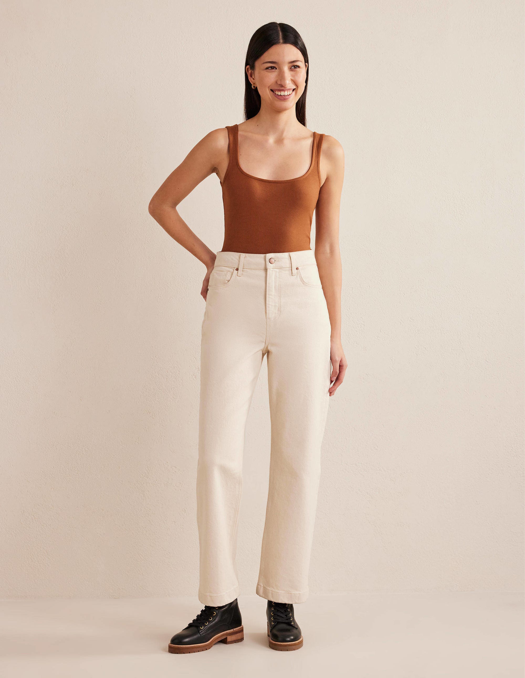 Soft Ribbed Vest-Pumpkin - Image 5