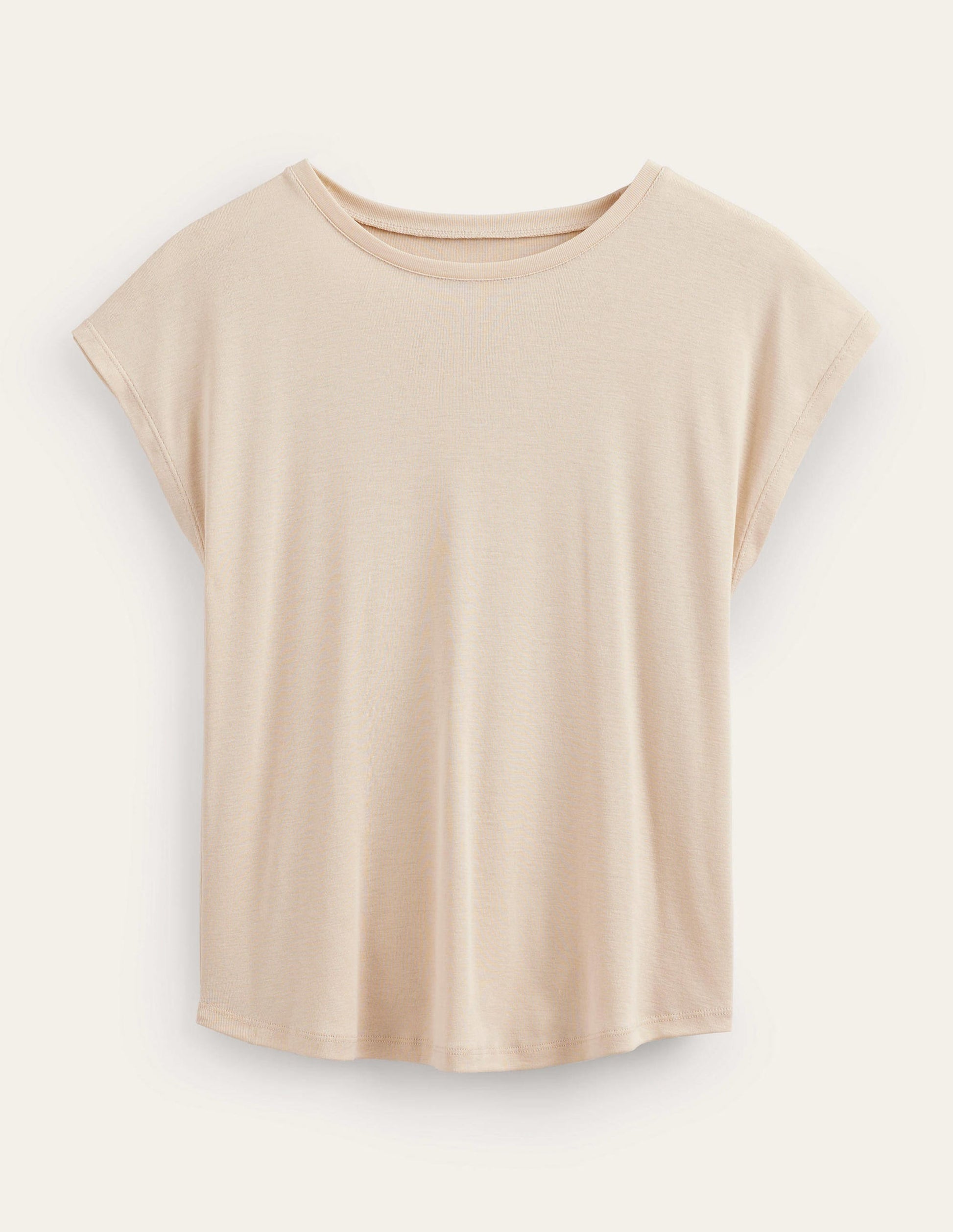 Soft Touch Sleeveless Top-Pearl Barley-5