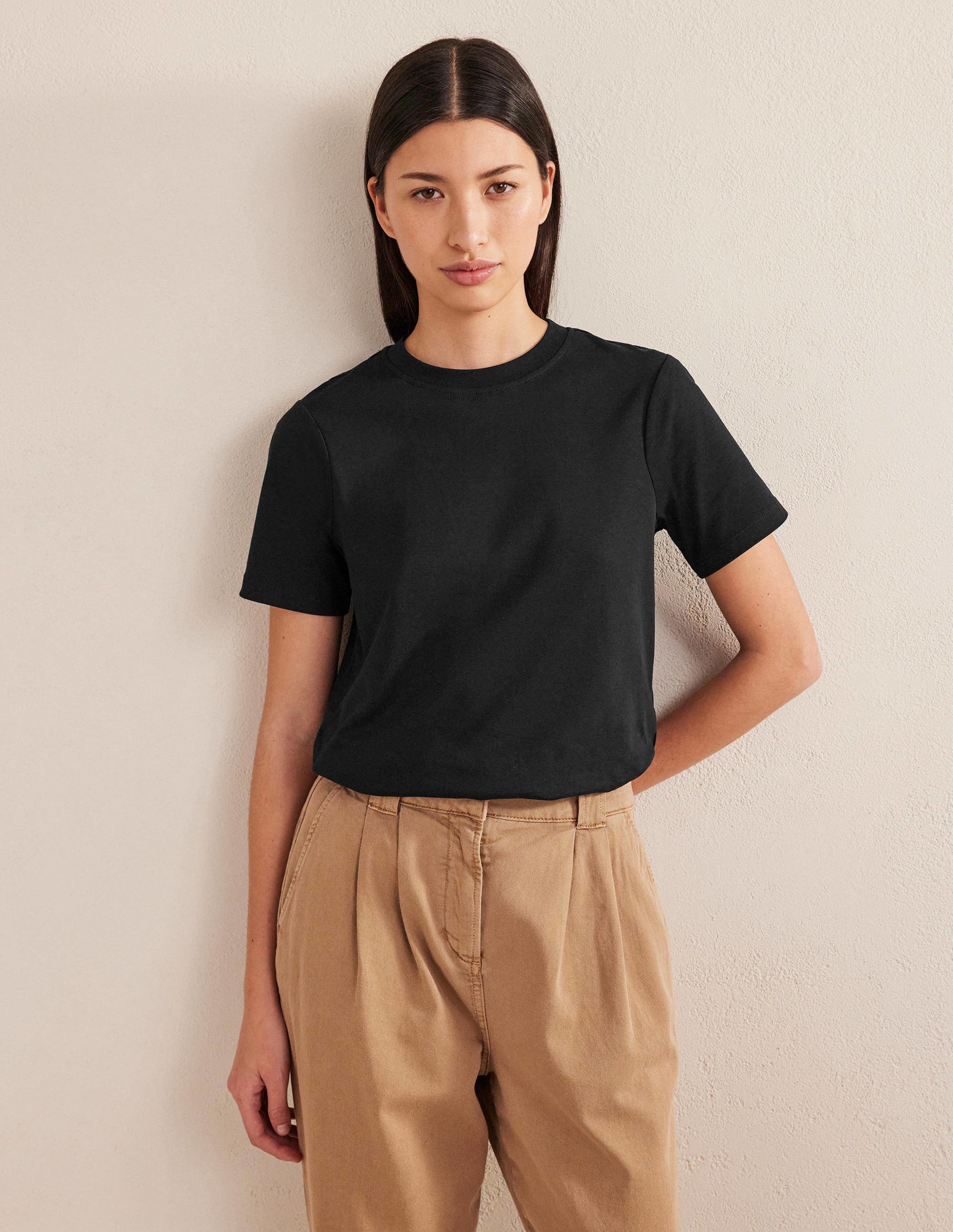 Perfect Cotton T-Shirt-Black - Image 1
