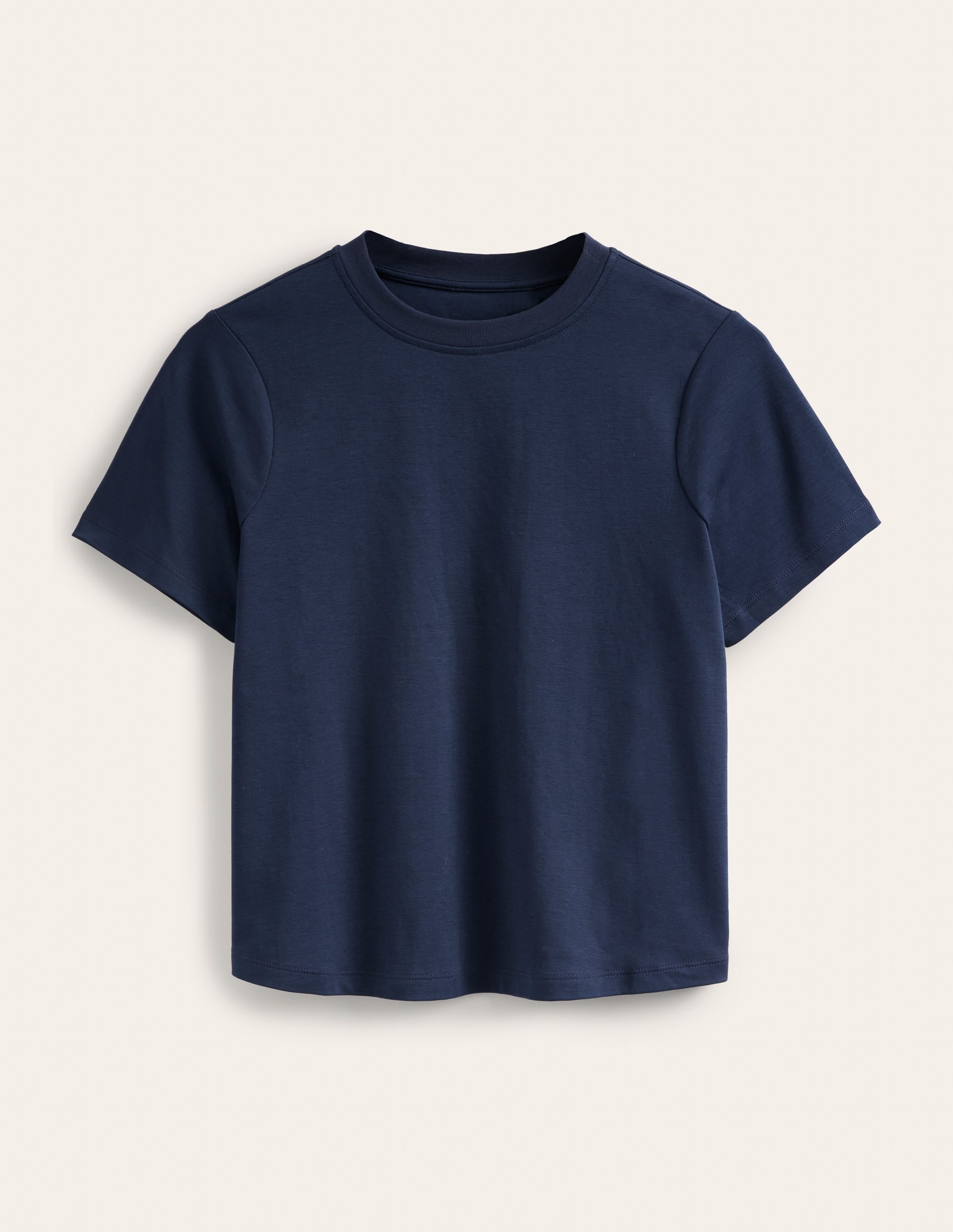 Perfect Cotton T-Shirt-Navy - Image 6
