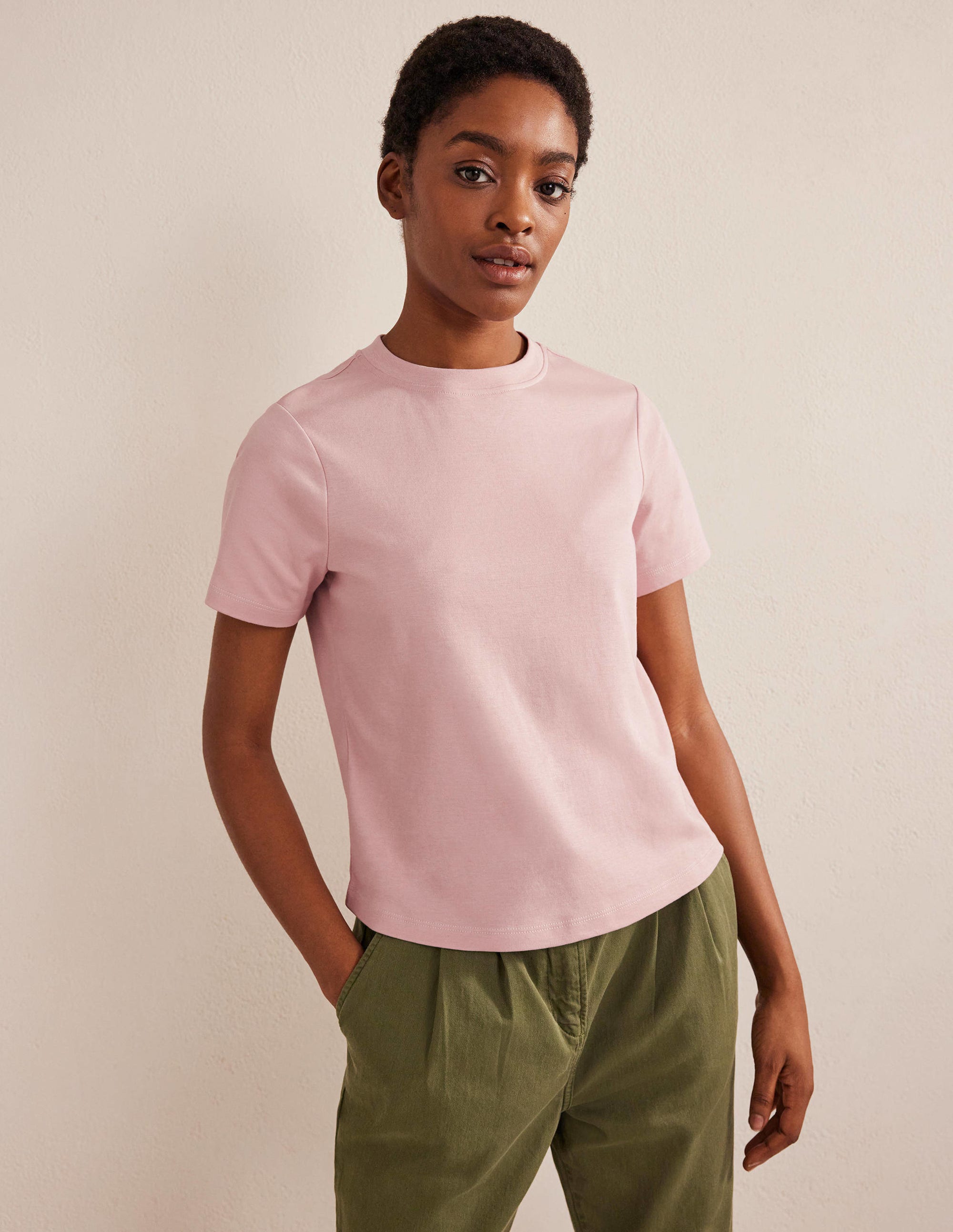Perfect Cotton T-Shirt-Milkshake - Image 1