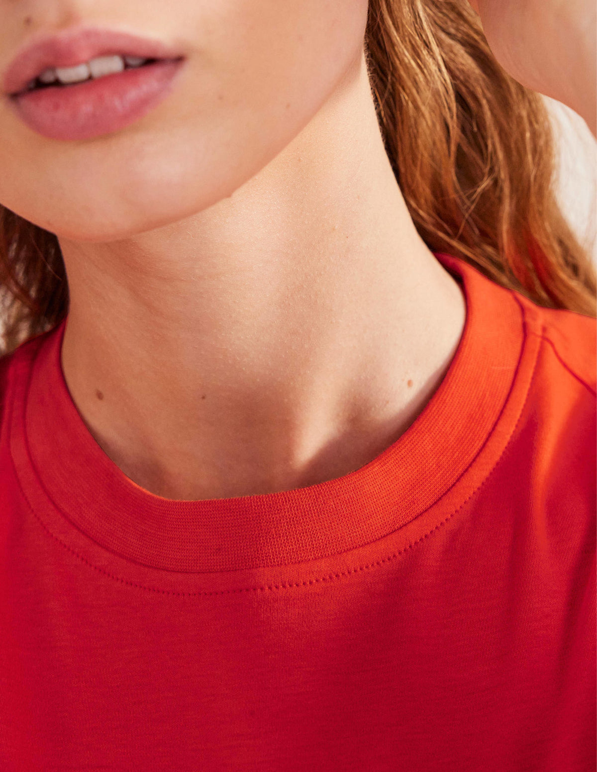 Perfect Cotton T-Shirt-Strawberry Tart - Image 2