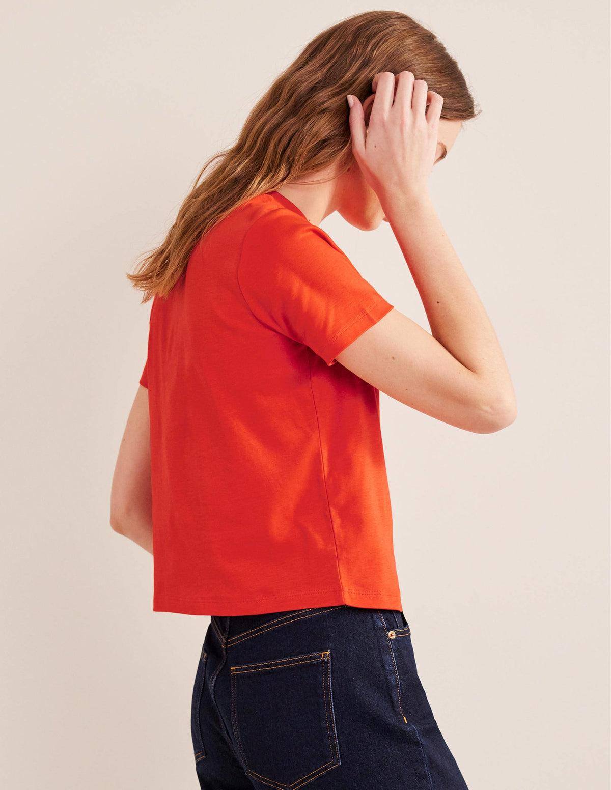 Perfect Cotton T-Shirt-Strawberry Tart - Image 3