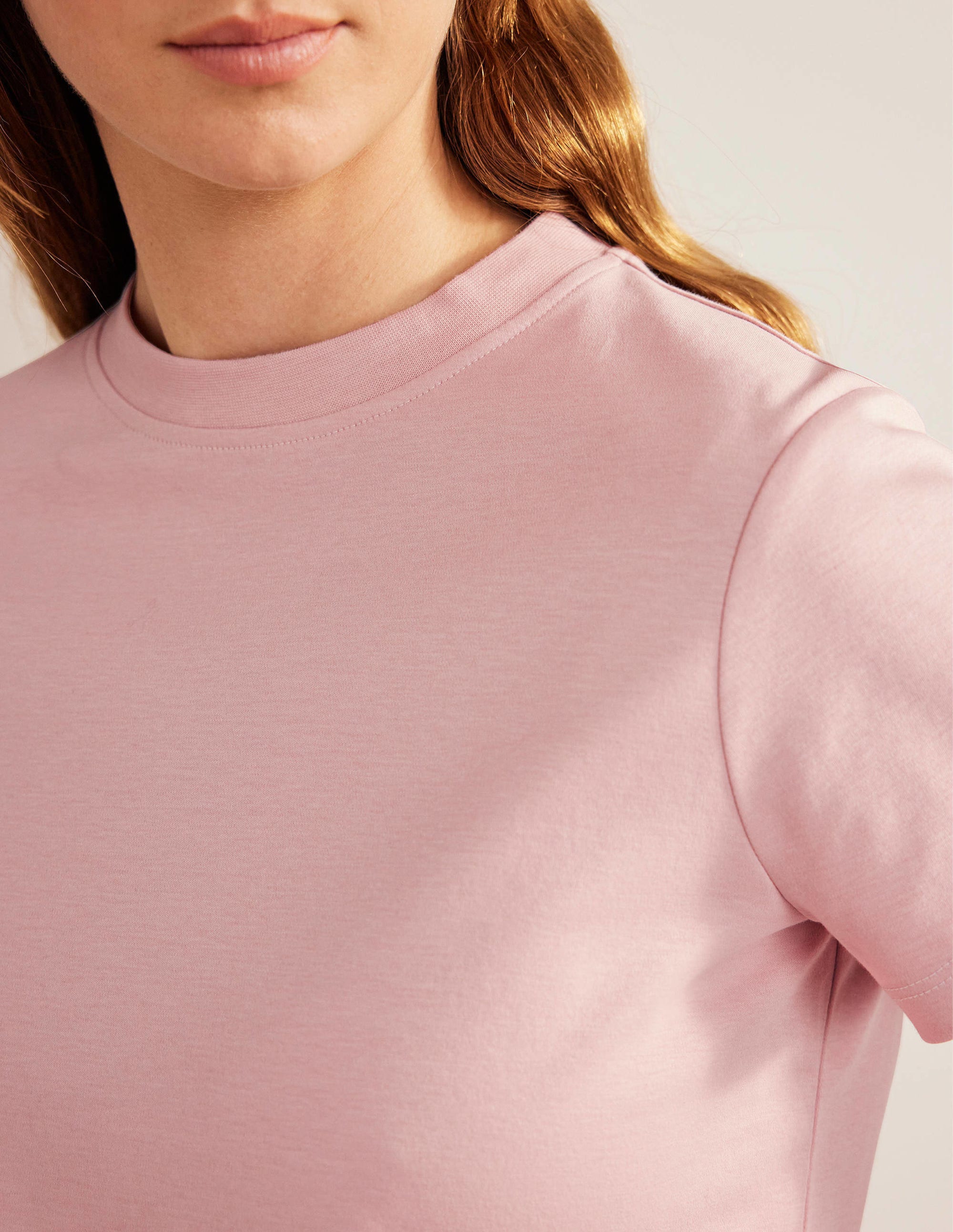 Perfect Cotton Cropped T-Shirt-Milkshake - Image 2