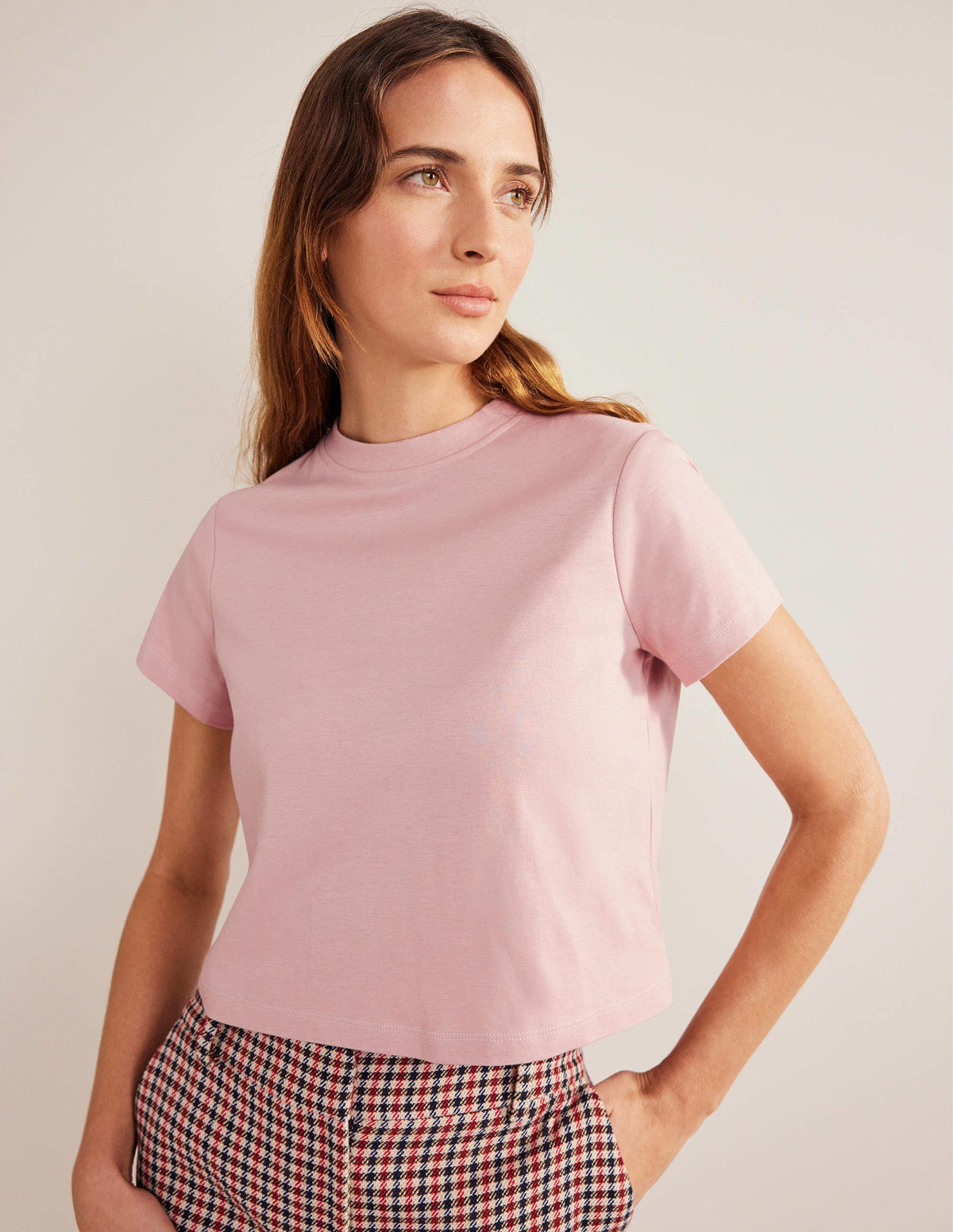 Perfect Cotton Cropped T-Shirt-Milkshake - Image 4