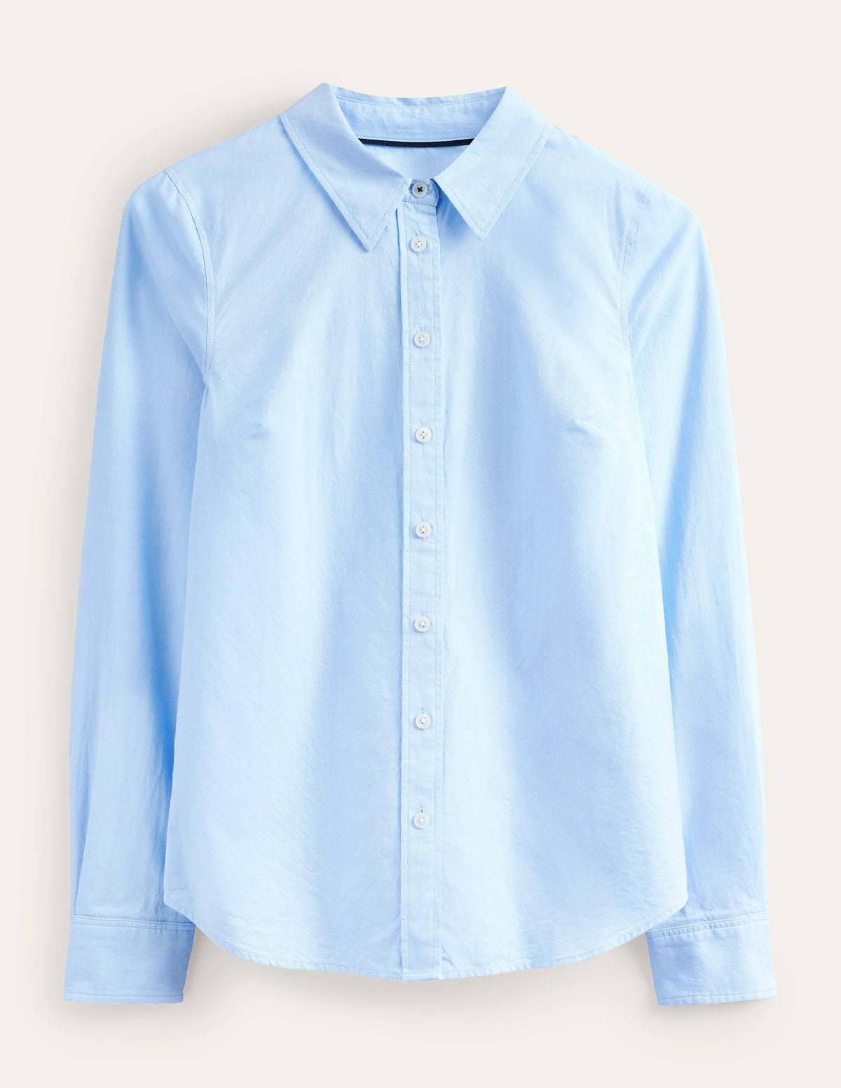 New Relaxed Cotton Shirt-Blue Oxford-6