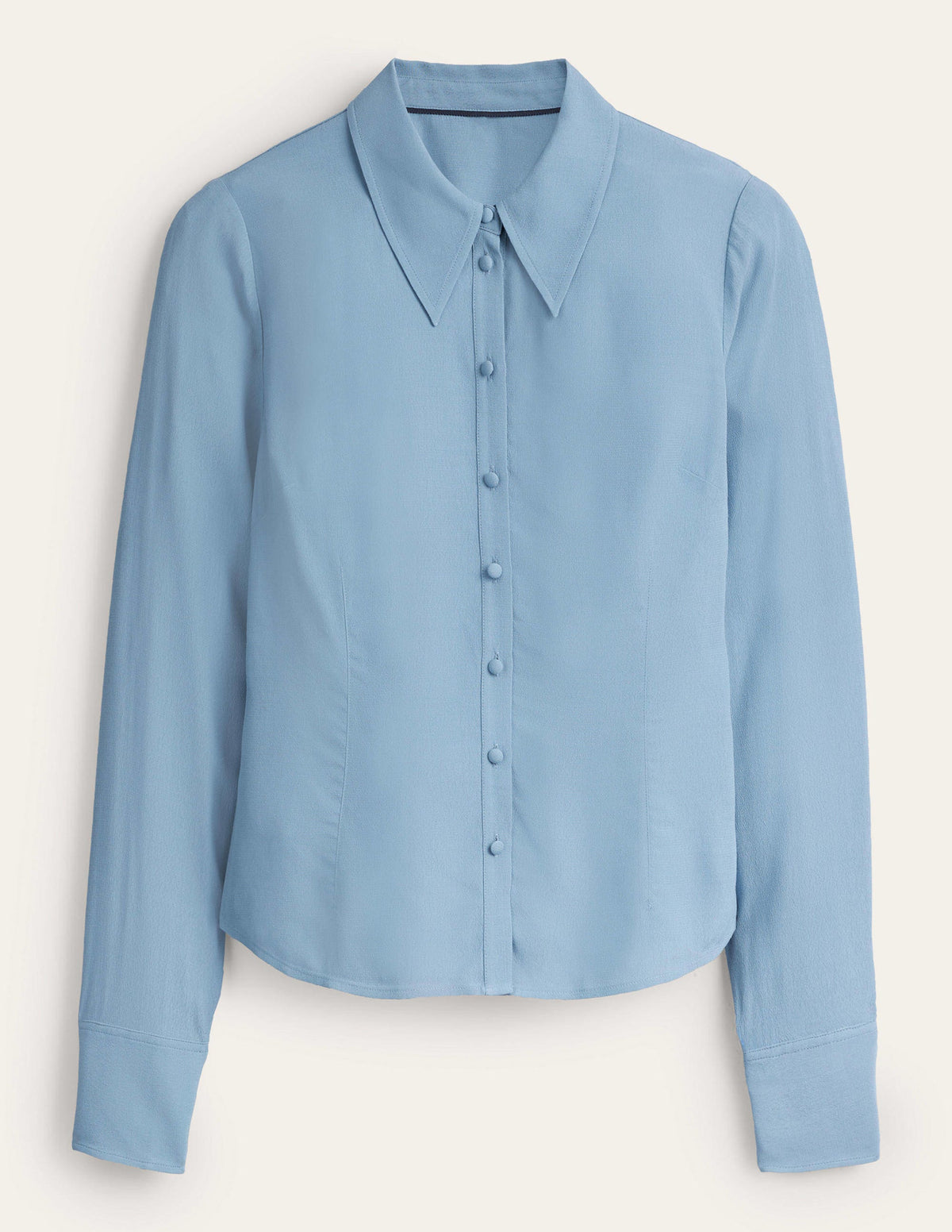Fitted Workwear Shirt-Captains Blue-6