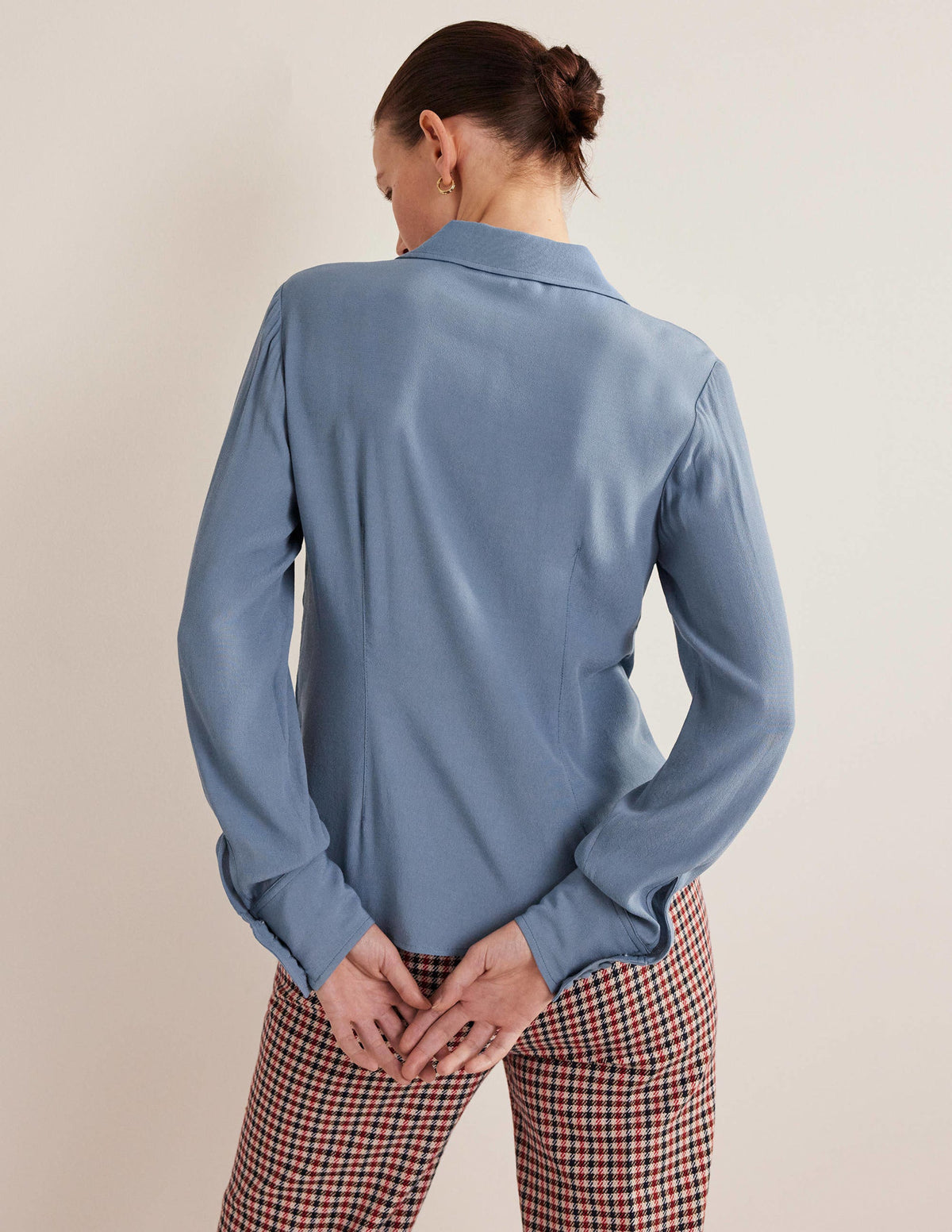 Fitted Workwear Shirt-Captains Blue-3
