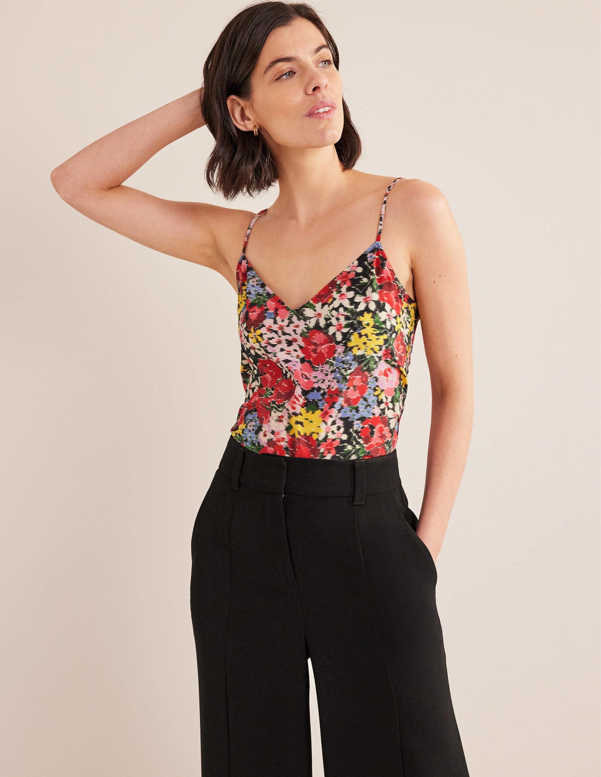 Silk Cami-Multi, Moire Bloom-1
