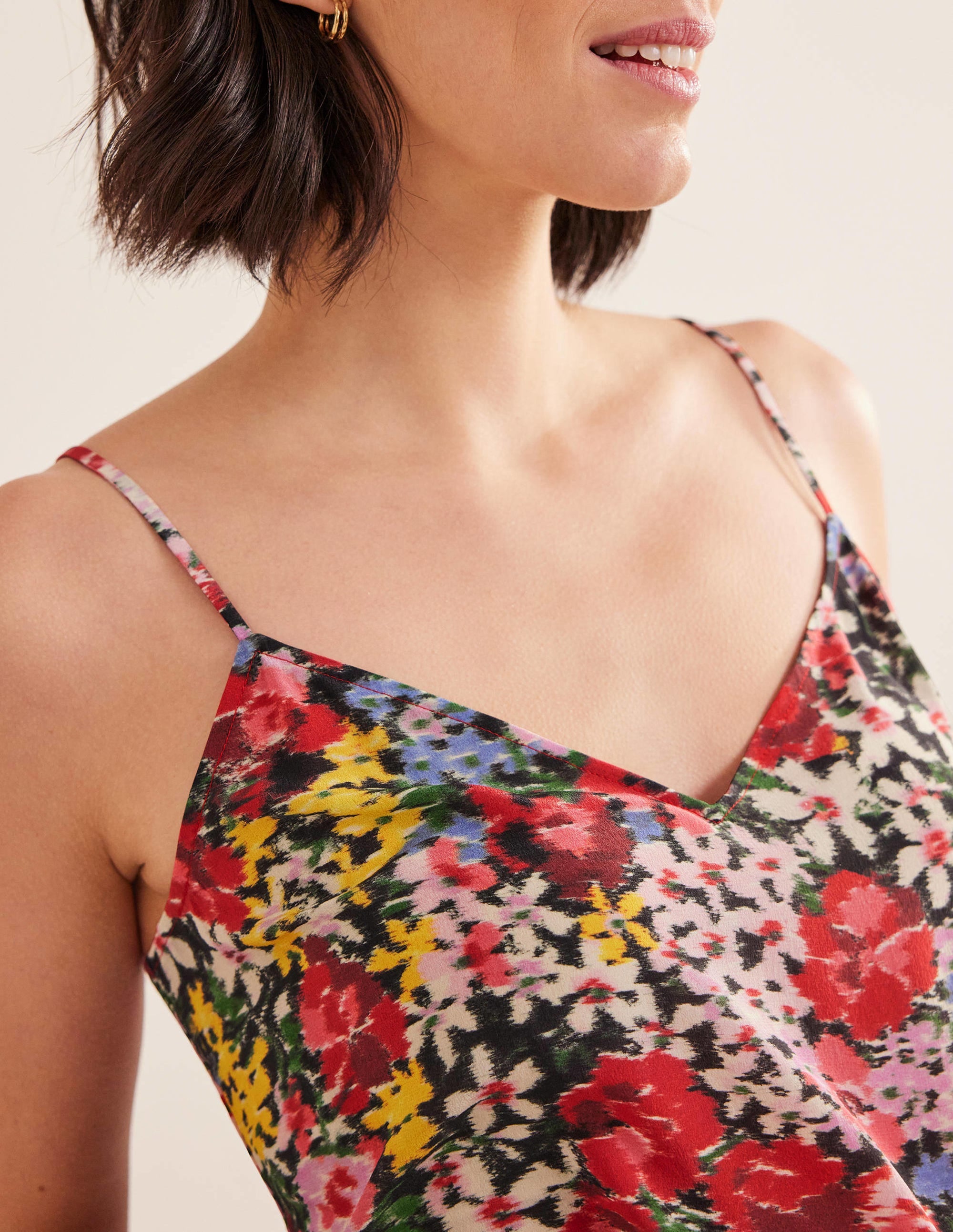 Silk Cami-Multi, Moire Bloom - Image 2