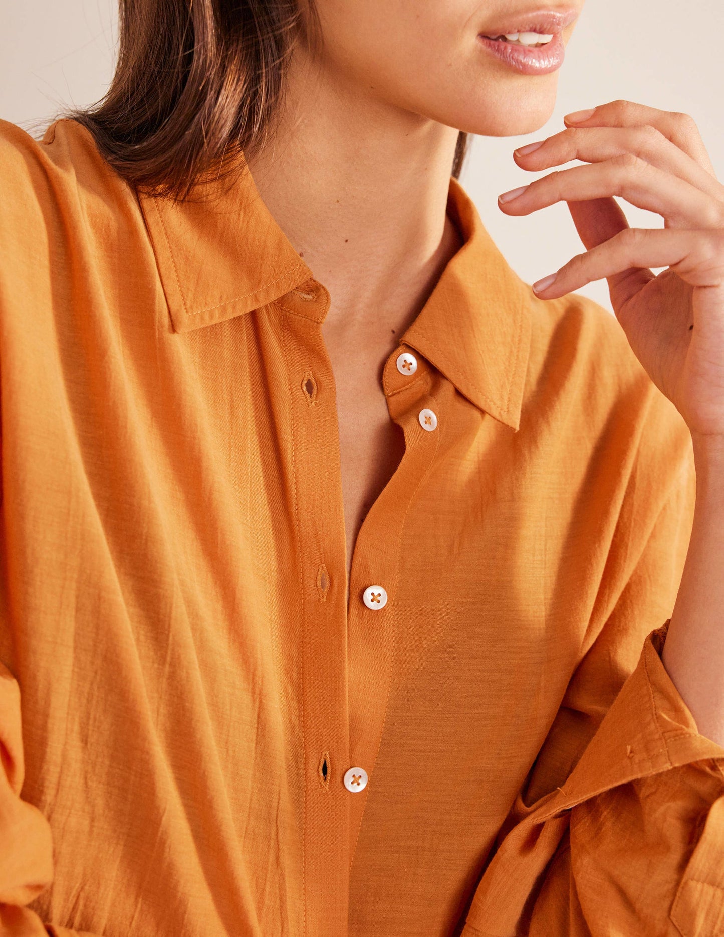 Holiday Longerline Shirt-Harvest Gold