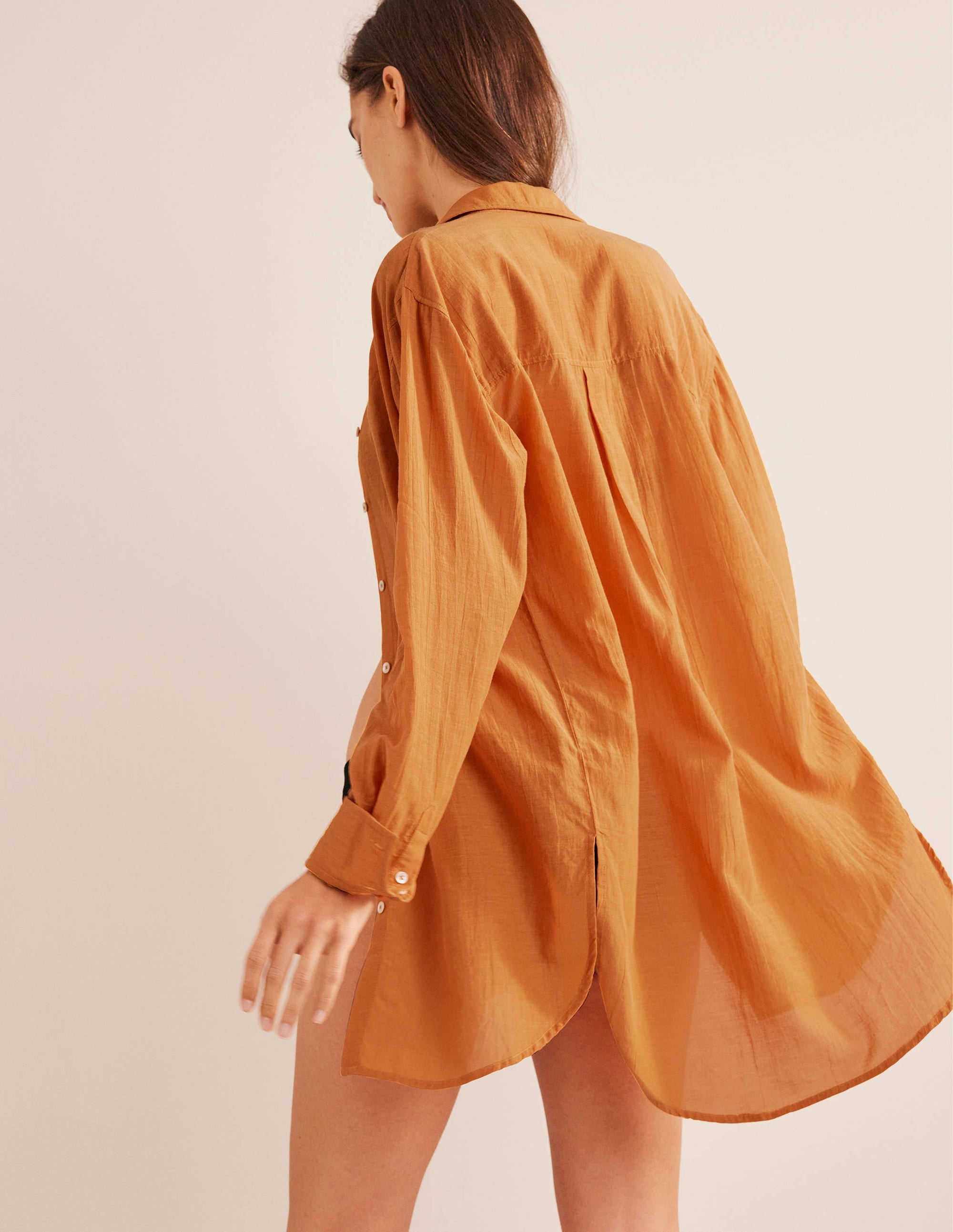 Holiday Longerline Shirt-Harvest Gold - Image 3