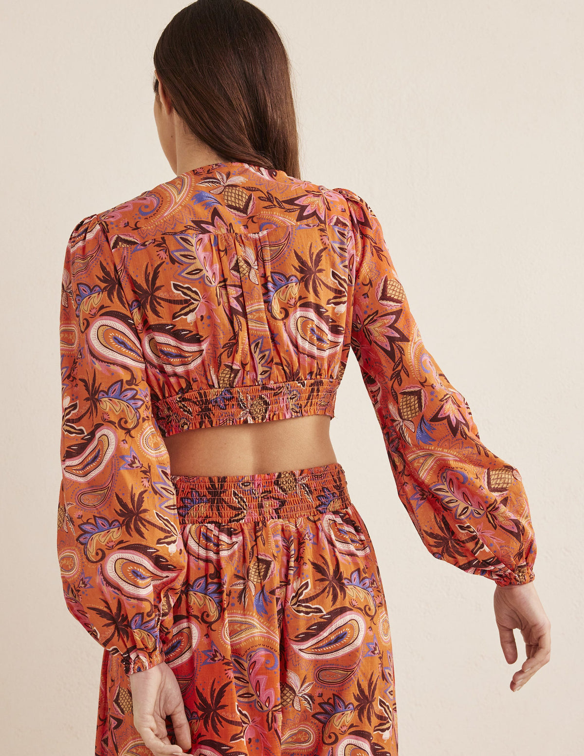 Cropped Low V Top-Deep Sea Coral - Image 3